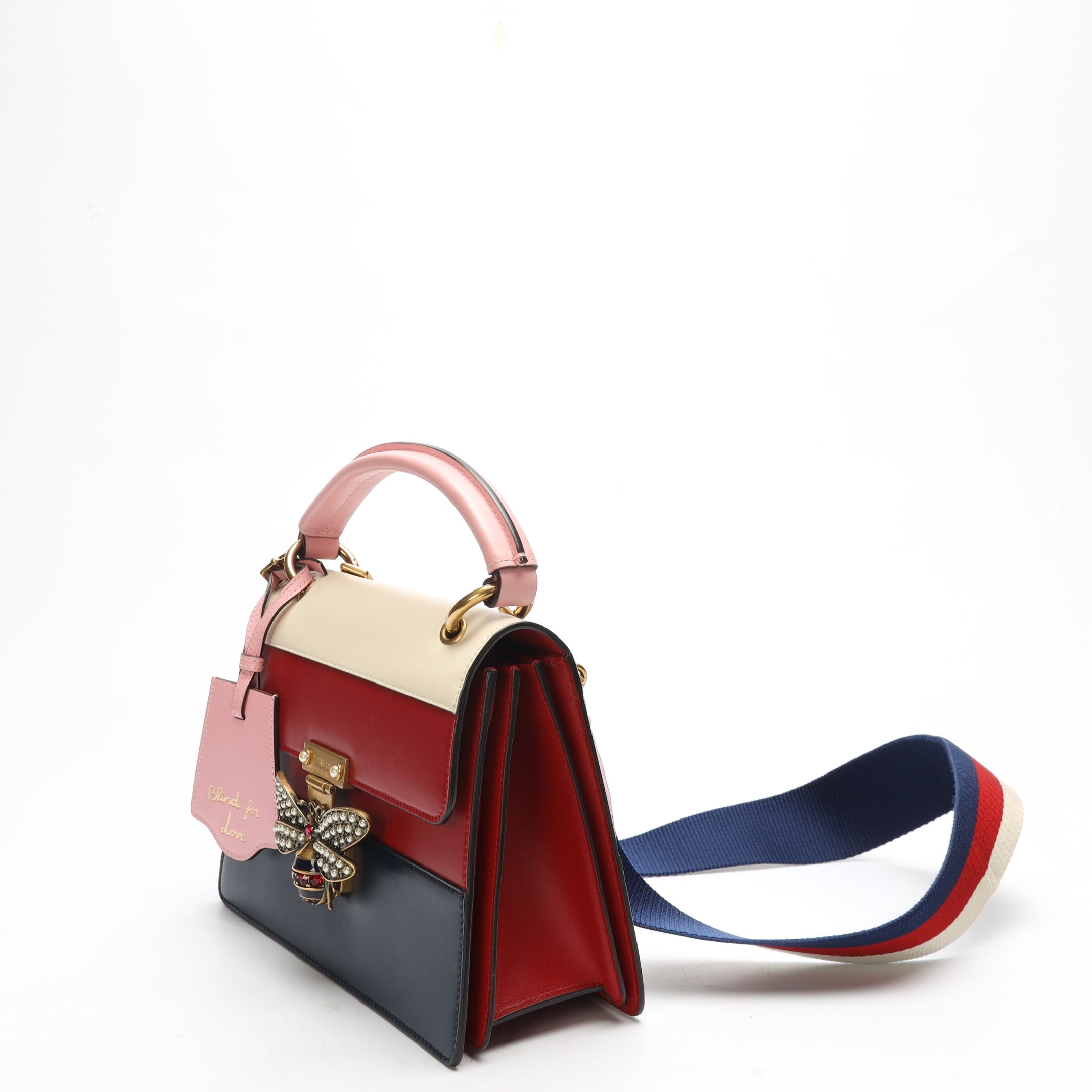 Gucci Queen Margaret Bee Tricolor Convertible Crossbody Bag