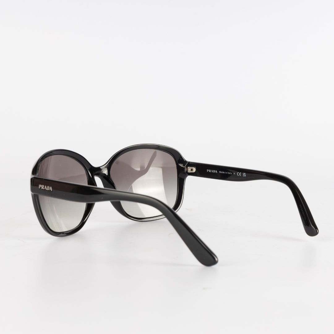 Prada Square SPR 18Q Black Sunglasses