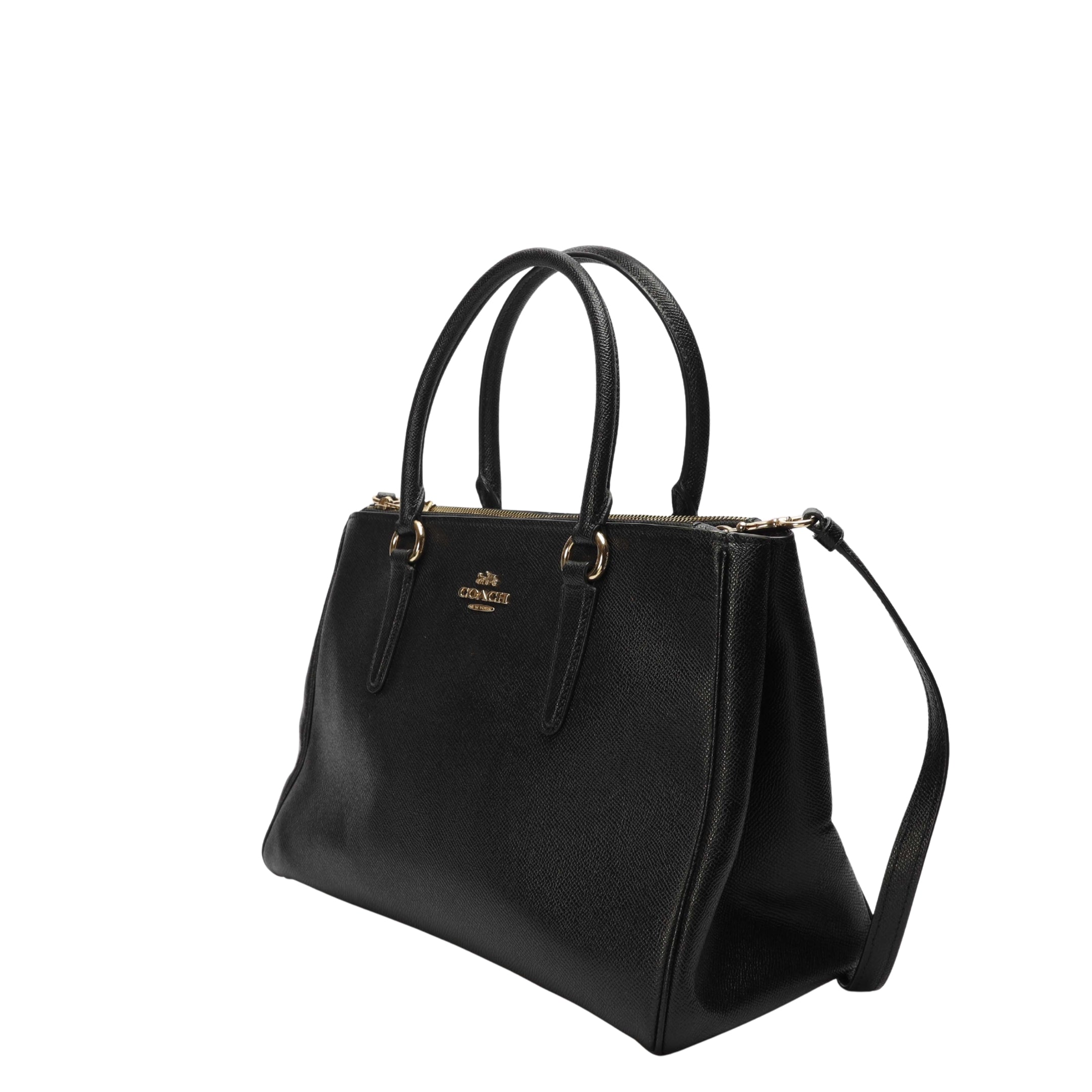 Coach Black Tatum Carryall Satchel