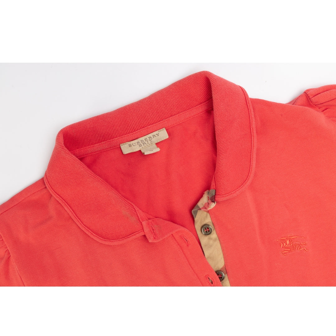 Burberry Brit Red Polo T-Shirt
