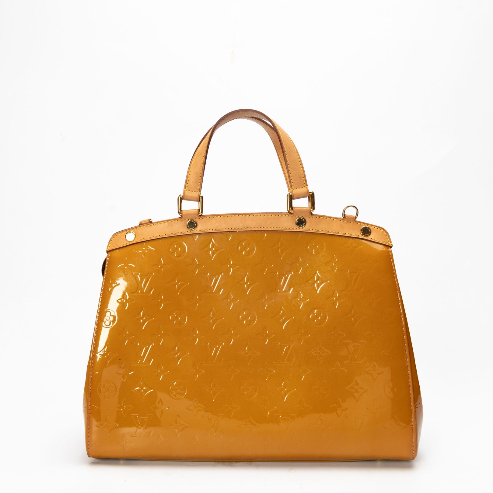 Louis Vuitton Yellow Monogram Vernis Brea GM Bag
