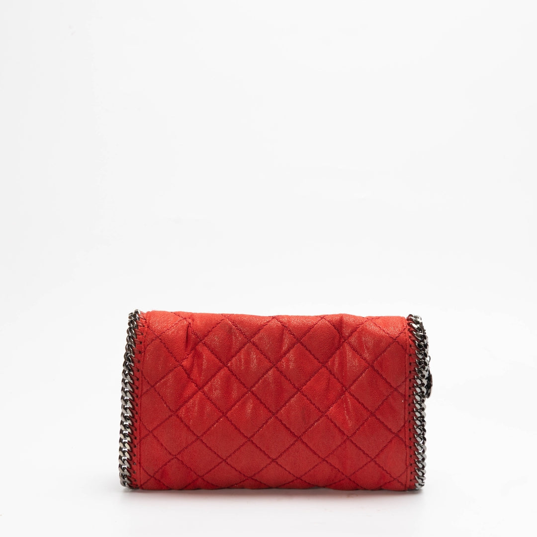 Stella McCartney Quilted Faux Leather Falabella Flap Bag