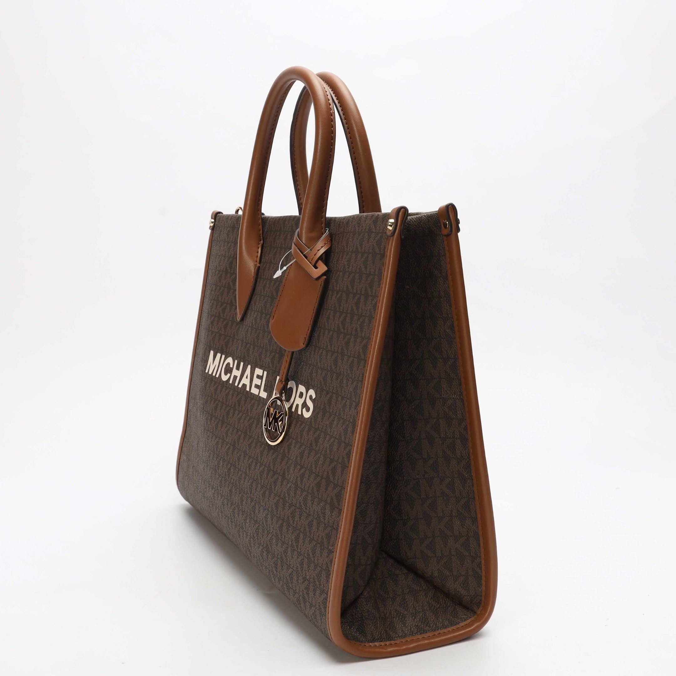 Michael Kors Mirella Brown Logo Tote
