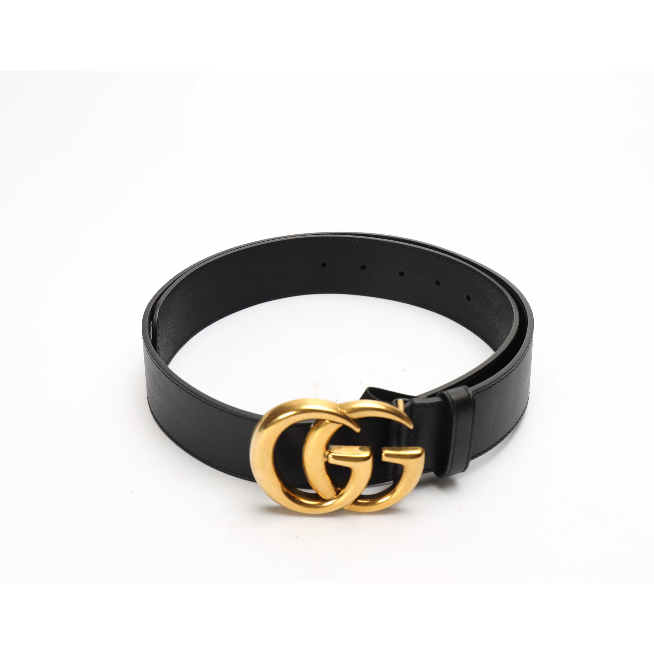 Gucci Black Logo Buckle Belt
