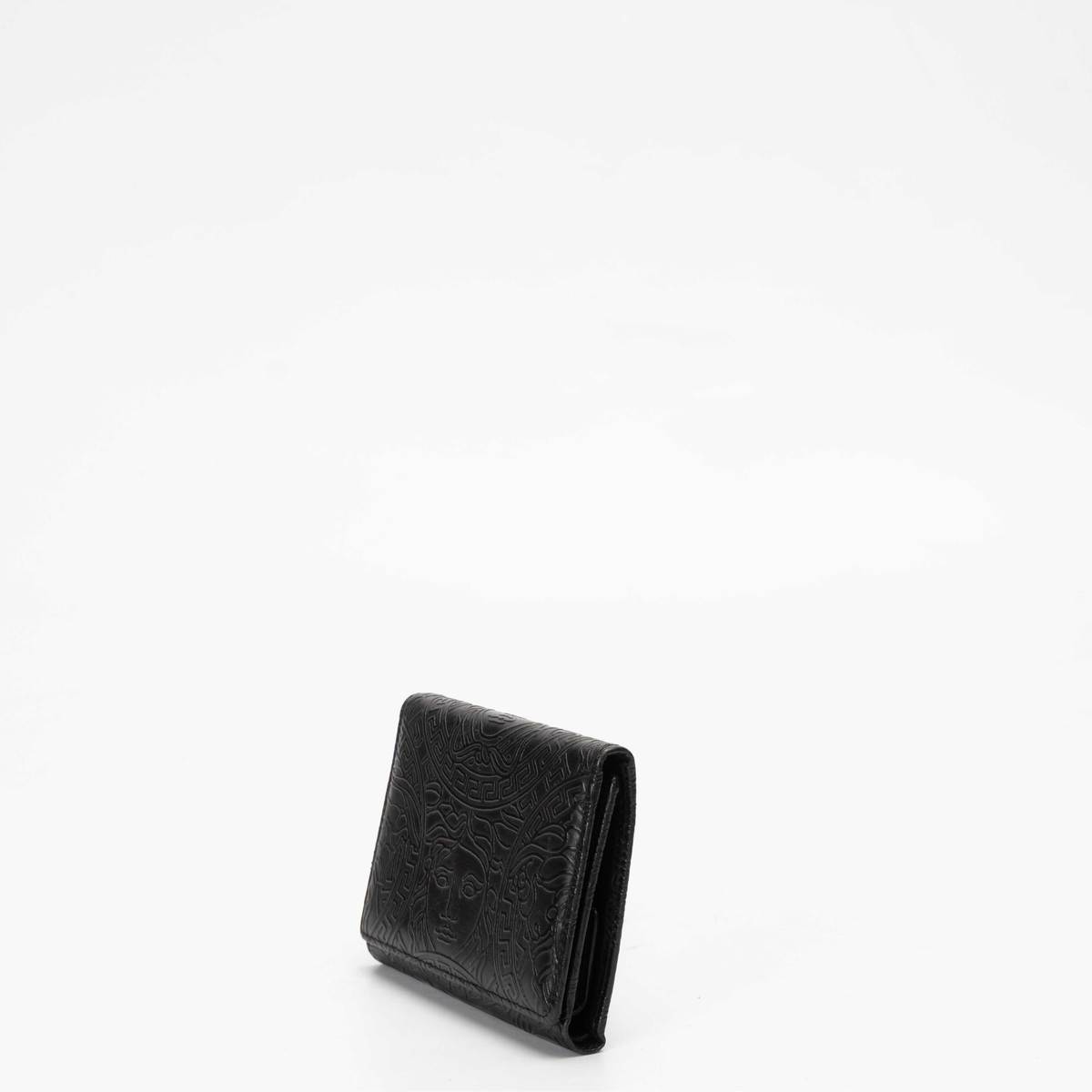 Versace Medusa Black Trifold Wallet