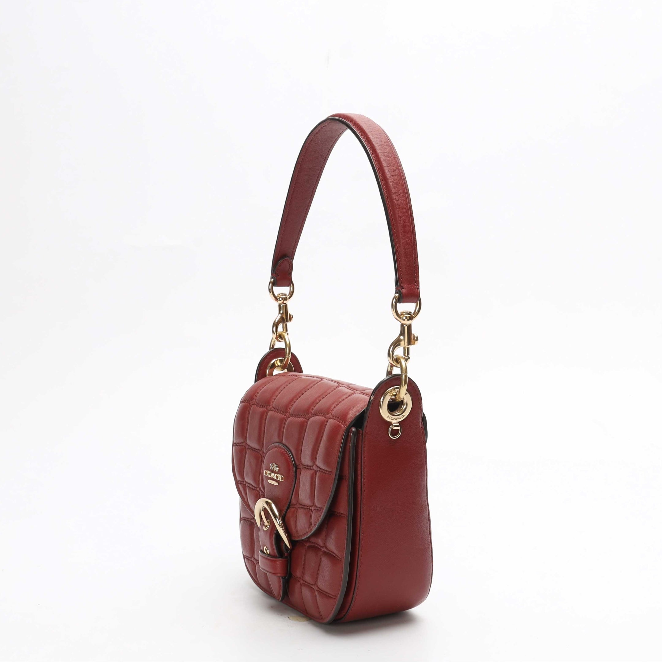 Coach Kleo Red Quilting Shoulder Bag 17
