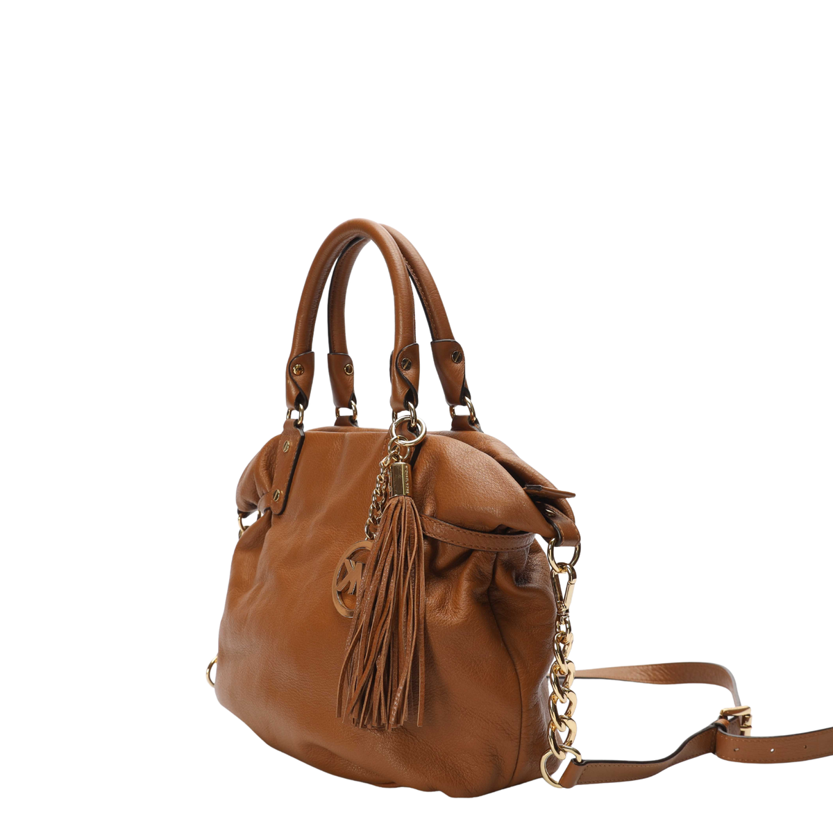 Michael Kors Tassel Brown Satchel