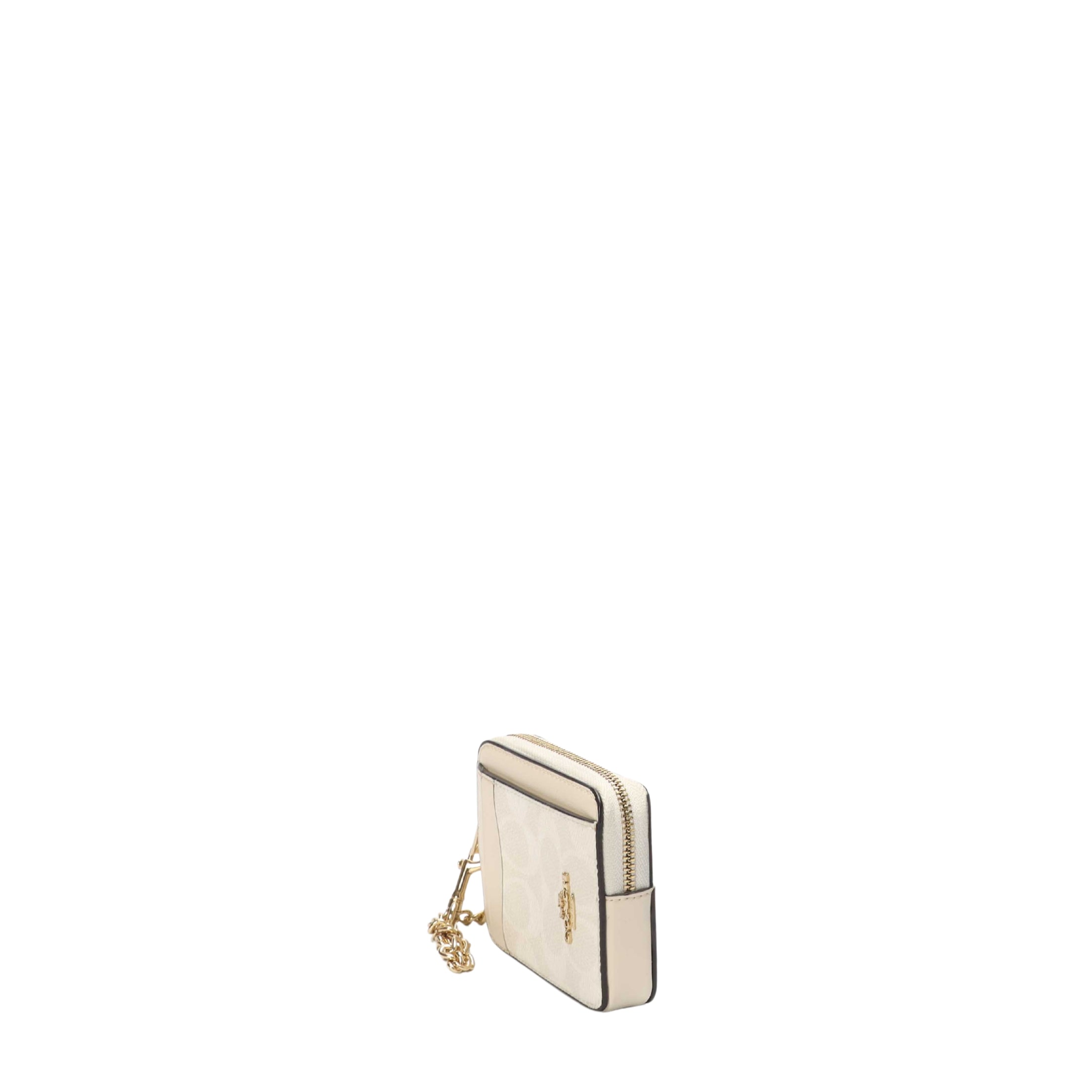 Coach Signature Canvas Zip Card Case