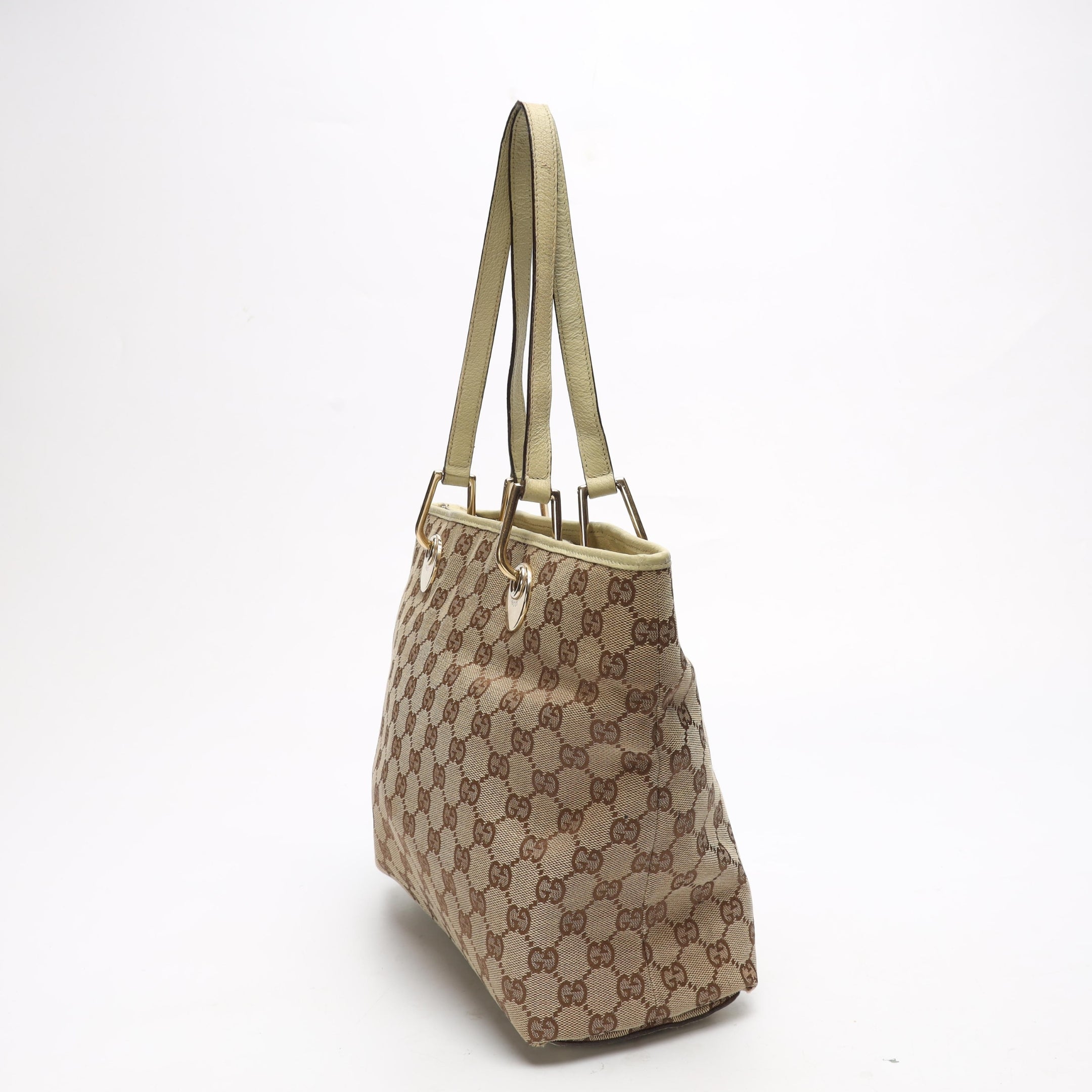 Gucci Beige GG Canvas Eclipse Large Shoulder Bag