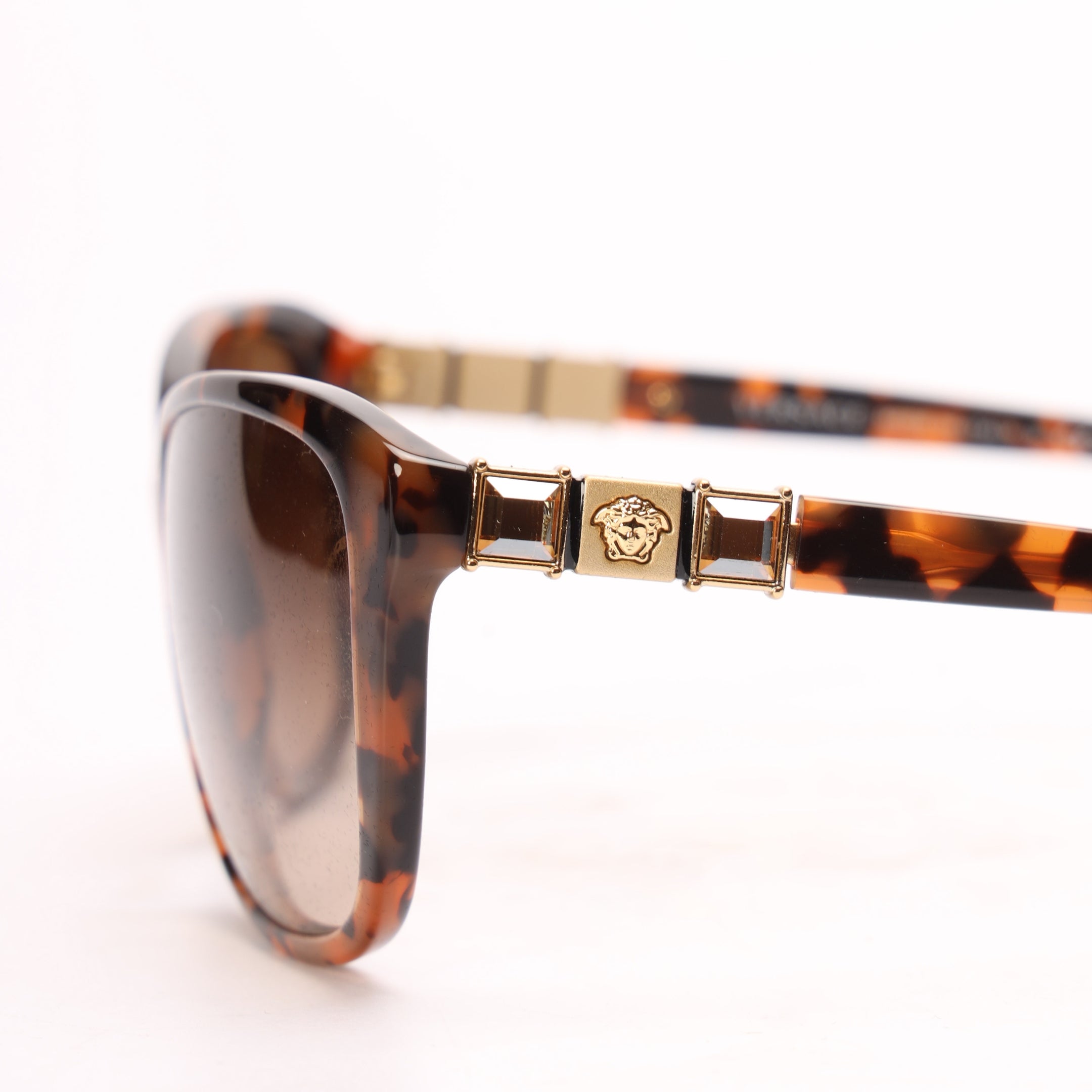 Versace Brown Acetate Sunglasses