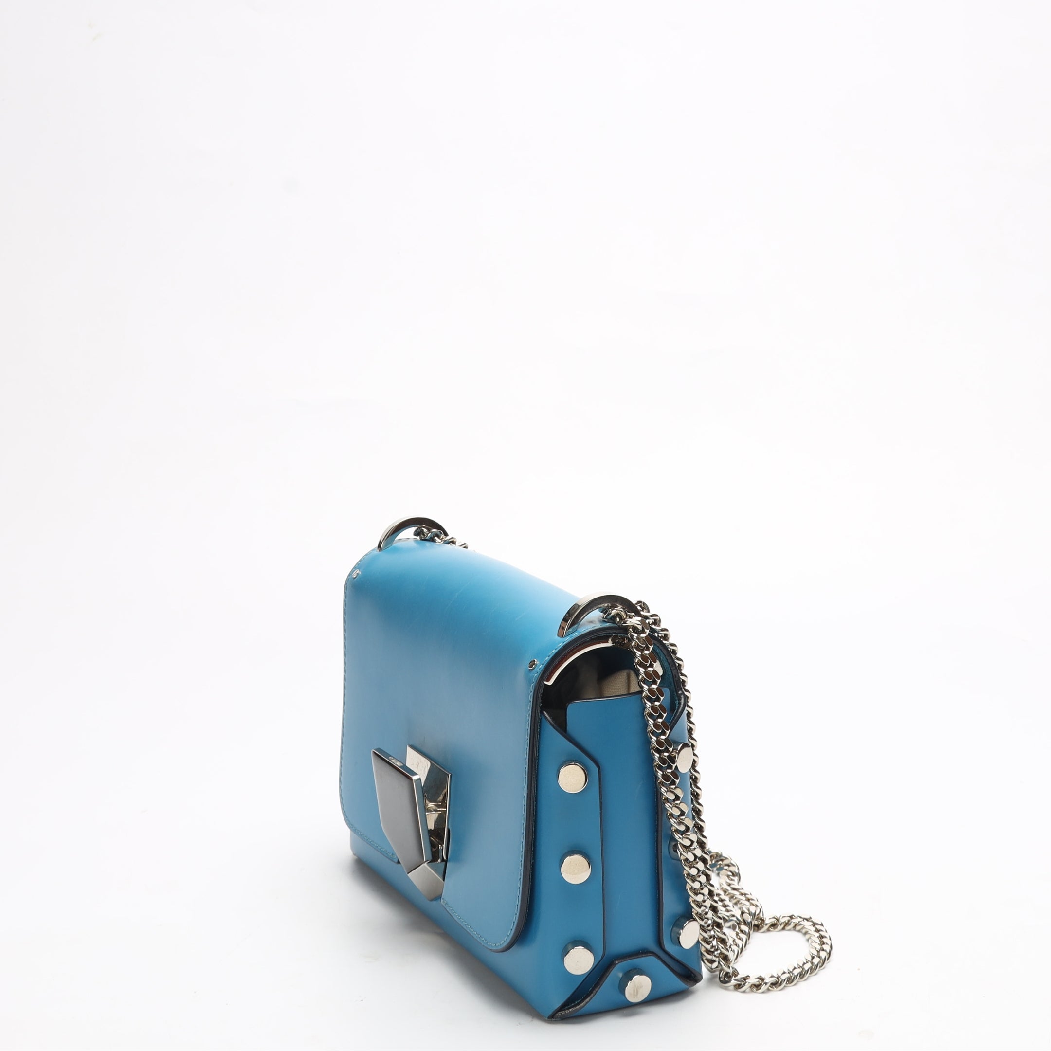 Jimmy Choo Blue Lockett Crossbody Bag