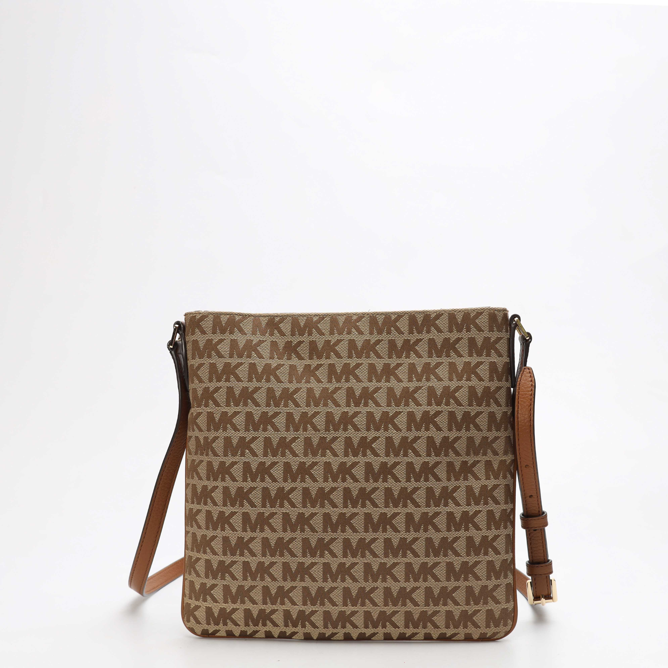Michael Kors Connie Bag Tan Brown Crossbody Bag