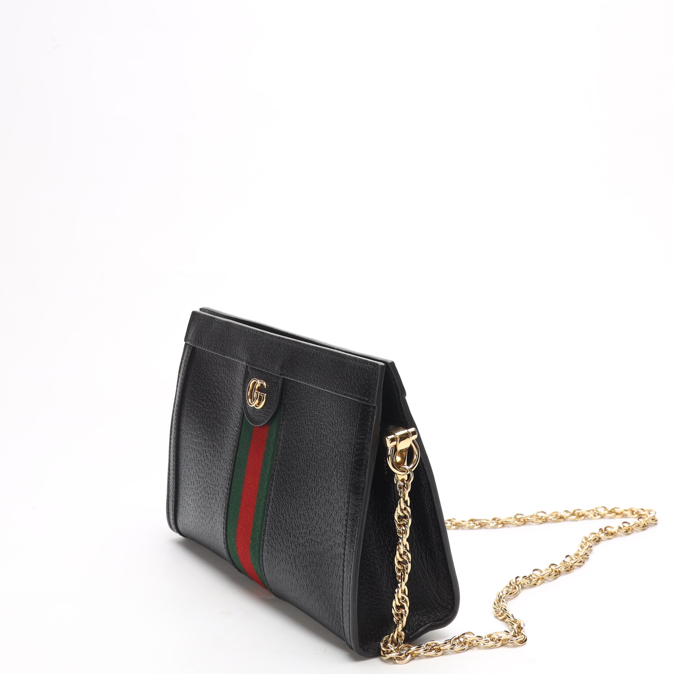 Gucci Black Web Ophidia Shoulder Bag