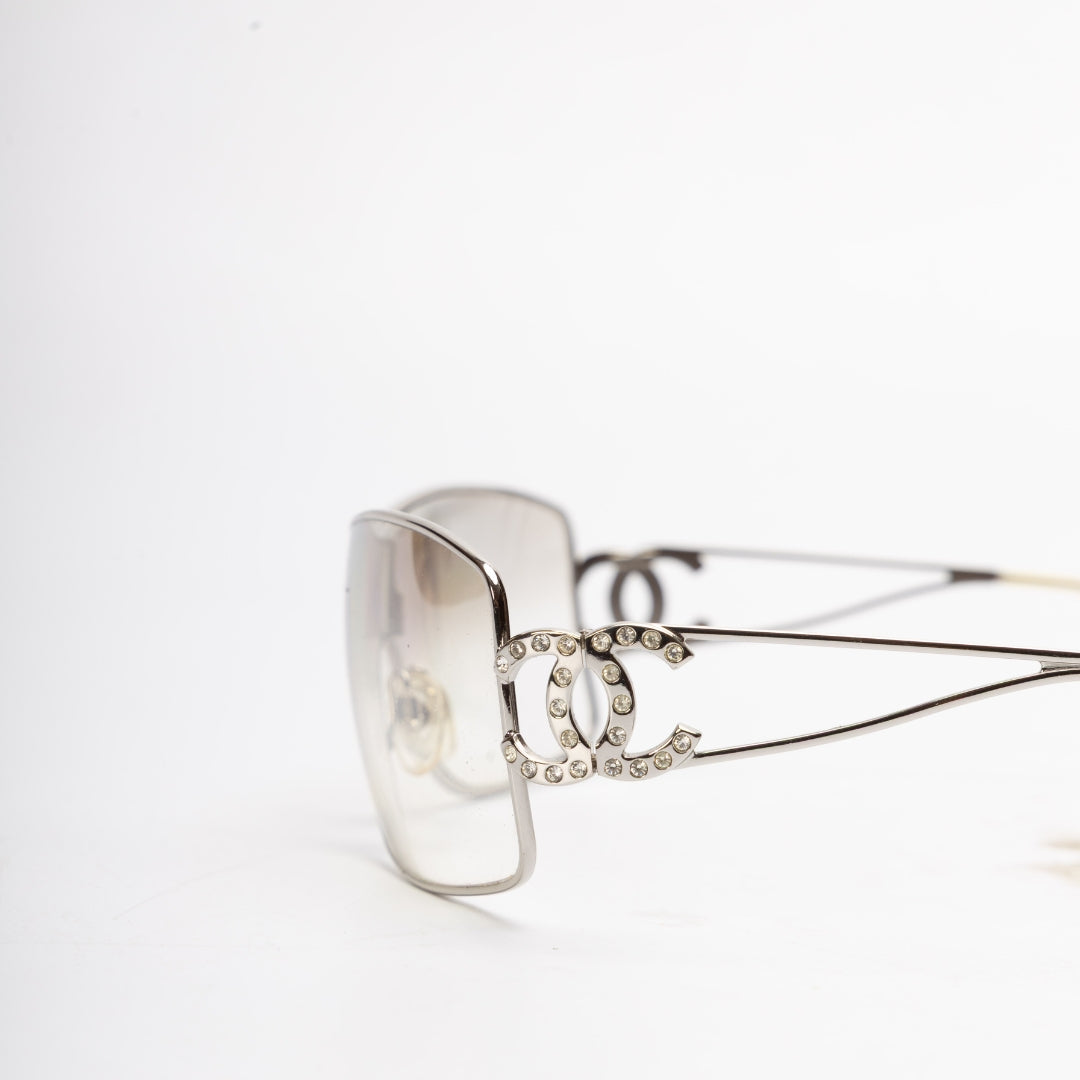 Chanel Crystal CC Logo Sunglasses