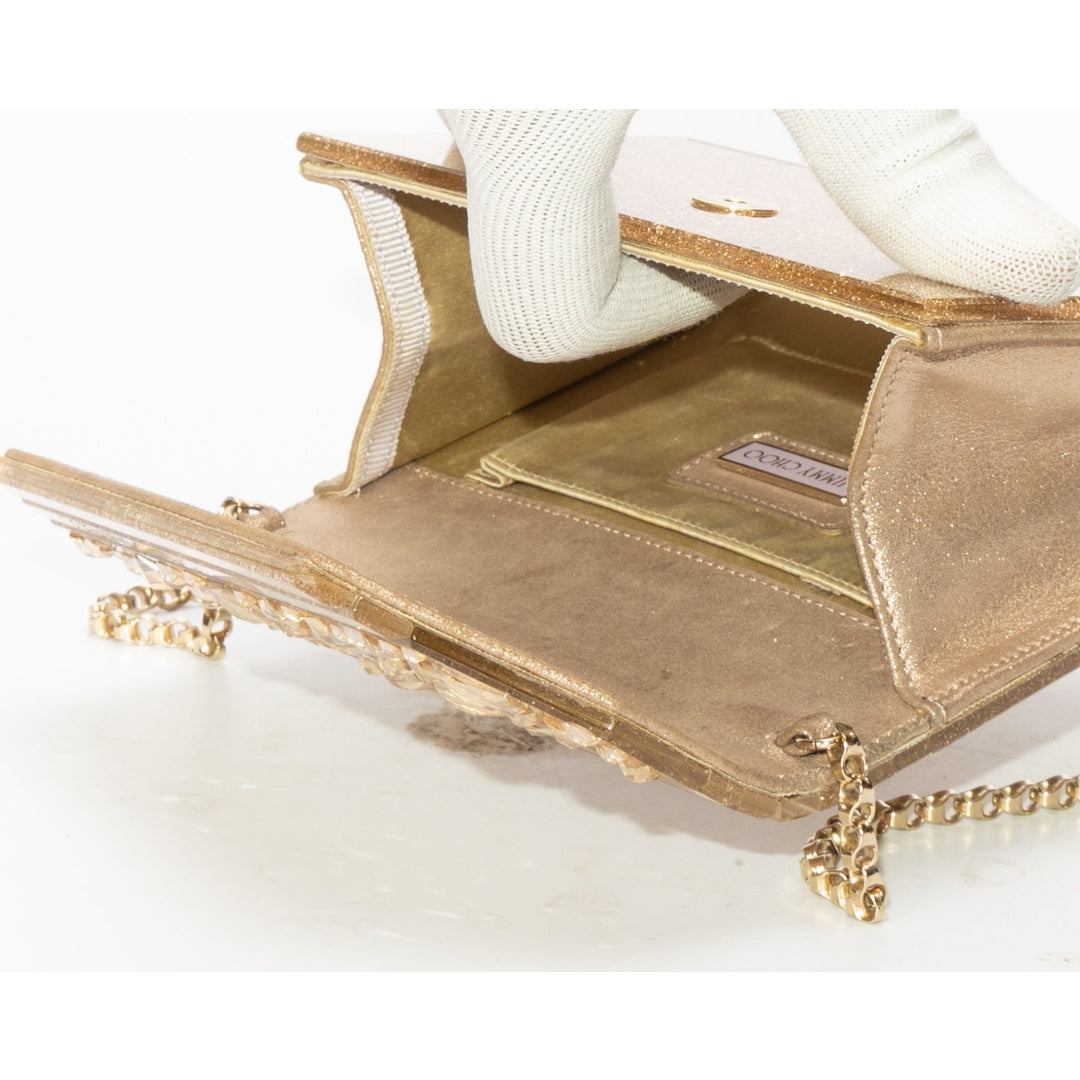 Jimmy Choo Candy Coarse Glitter Clutch