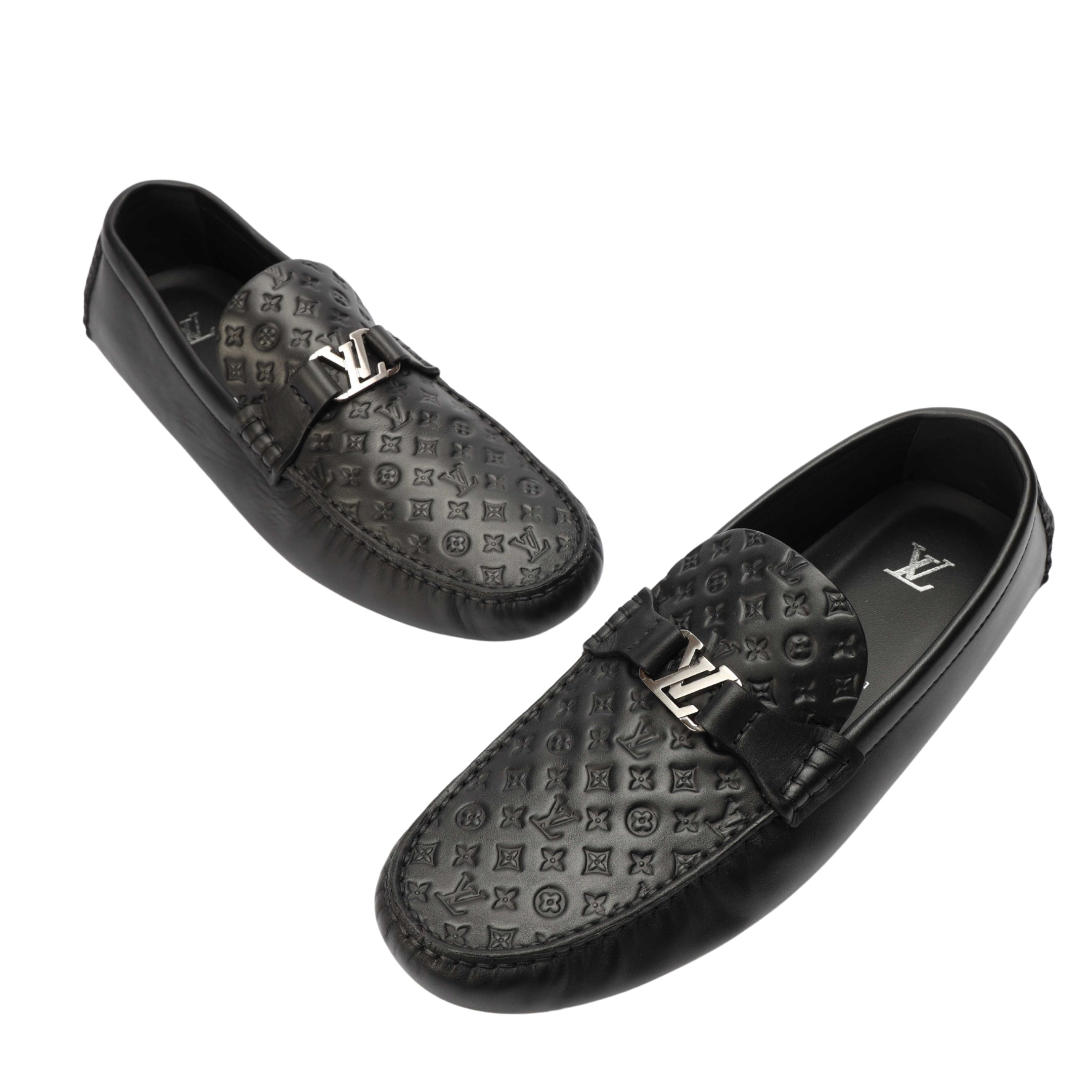 Louis Vuitton Black Silverstone Moccasin