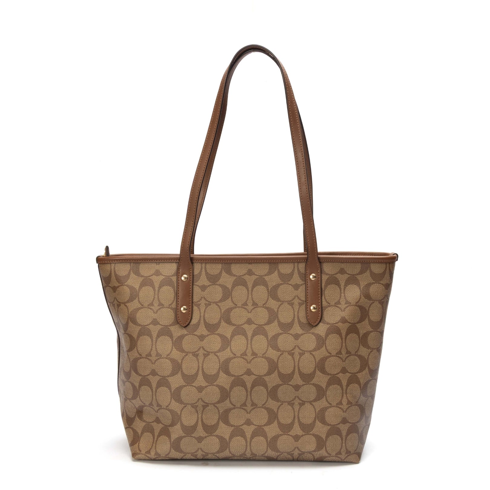 Coach Signature Canvas Medium City Tote