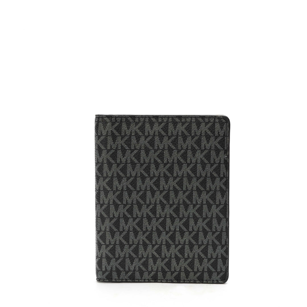 Michael Kors Black Logo Passport Wallet