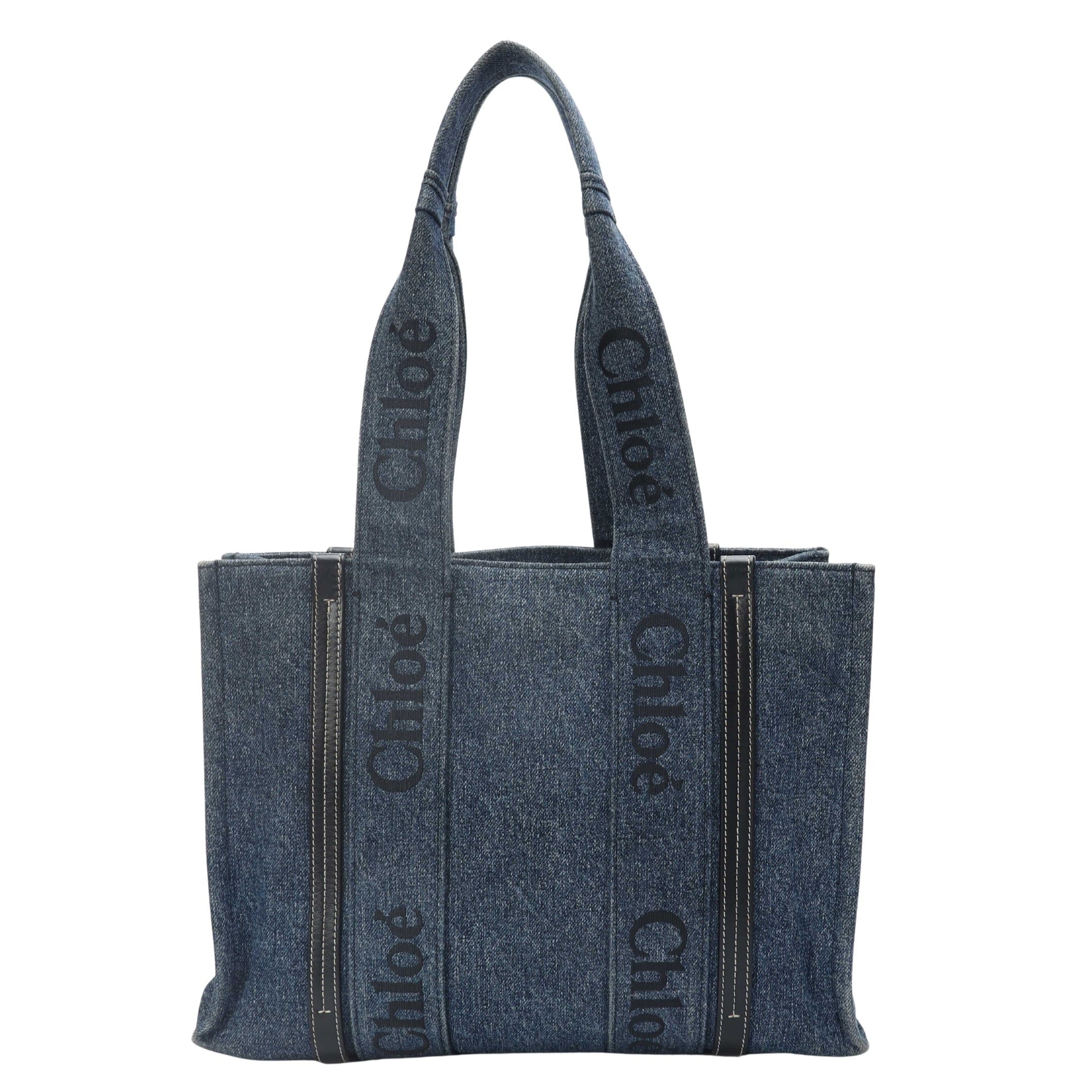 Chloe Denim Woody Tote