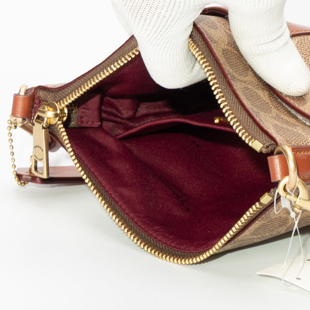 Coach Kitt Signature Jacquard Messenger Crossbody Bag