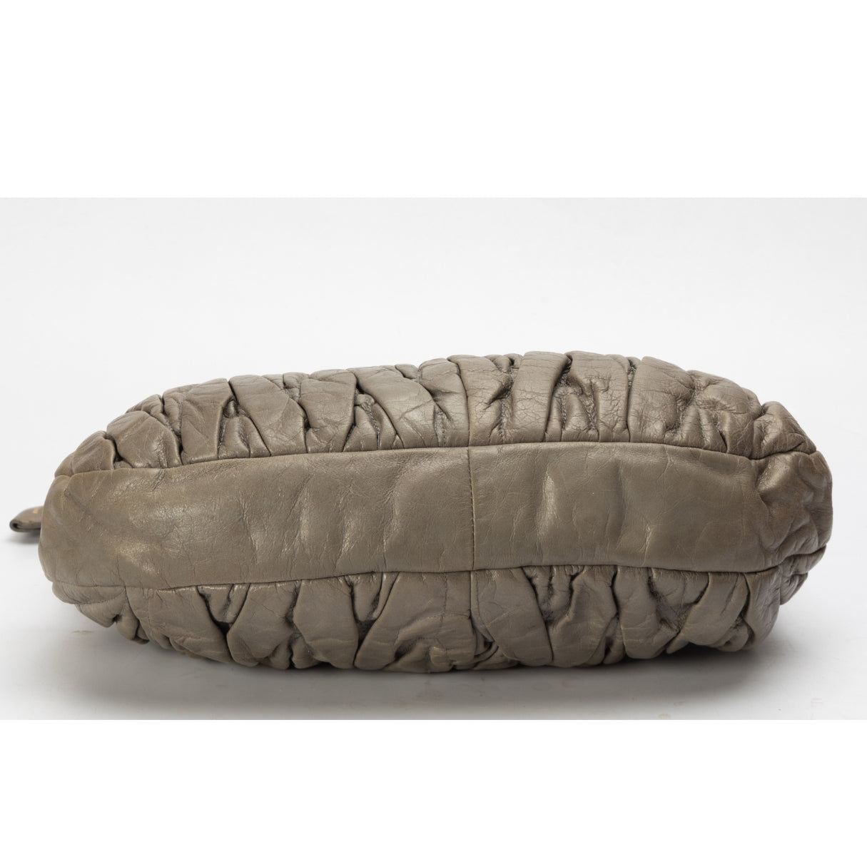 Miu Miu Grey Matelasse Lux Coffer Hobo Bag