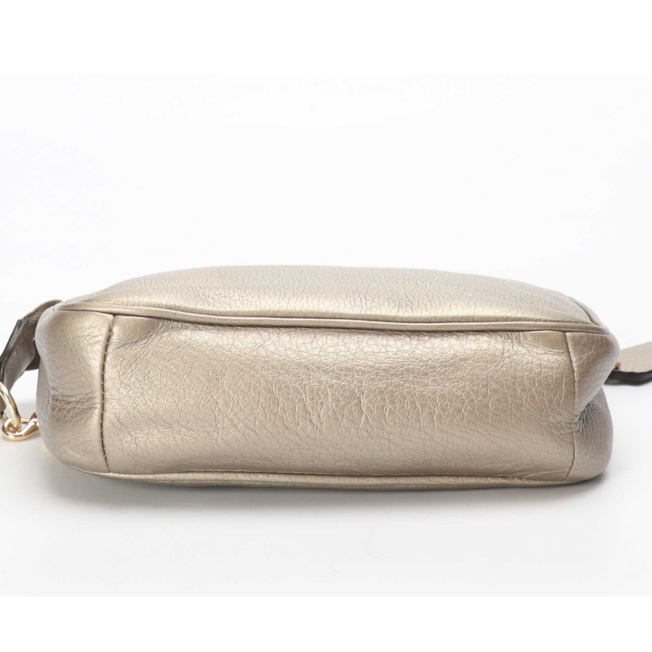 Coach Metallic Gold Pochette Bag