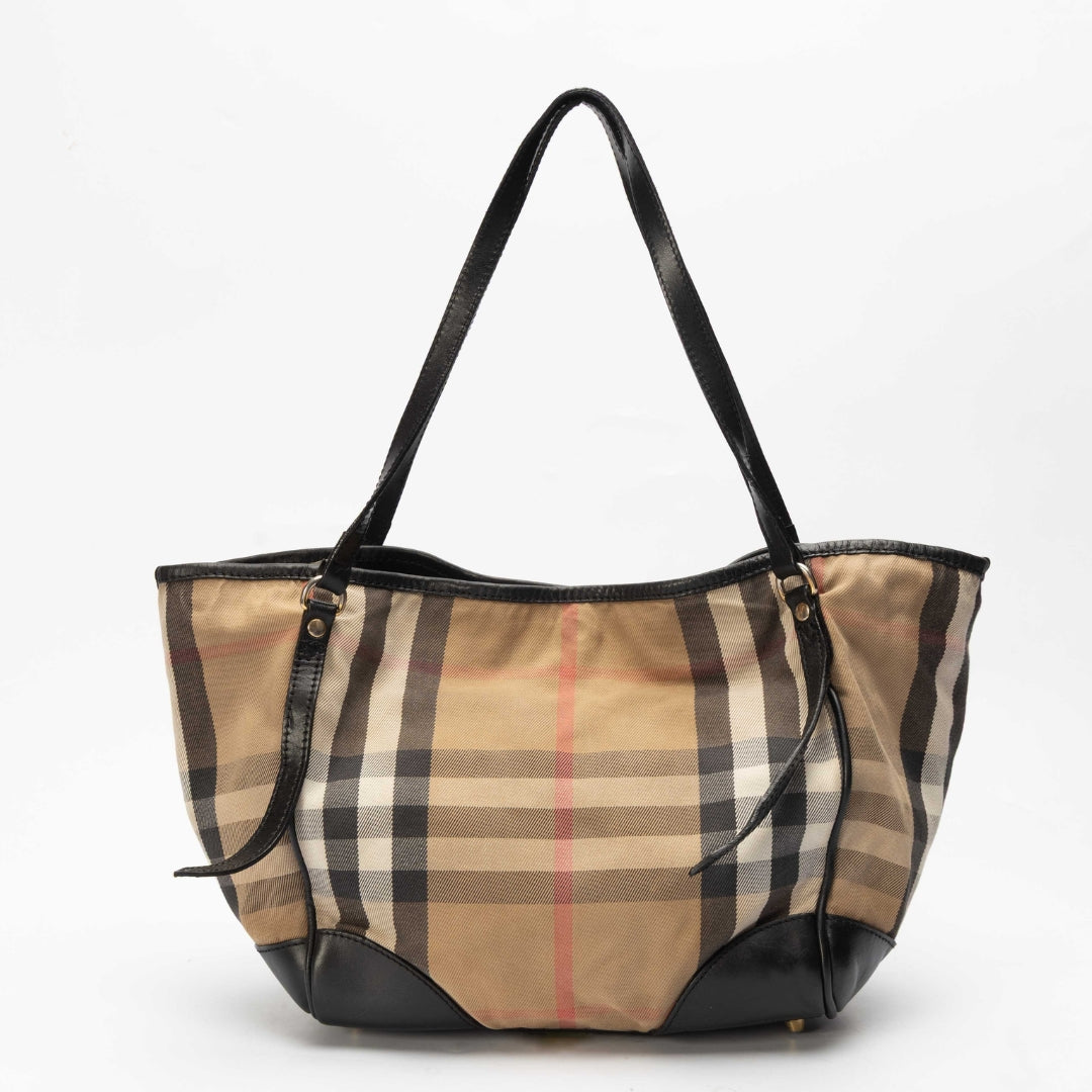 Burberry Beige/Black House Check Canterbury Tote