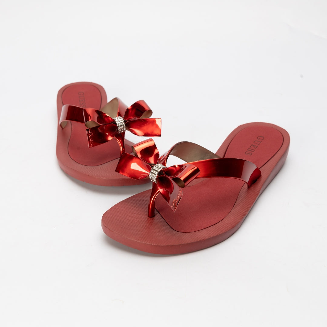 Guess Tutu Eva Bow Detail Flip Flop Sandals