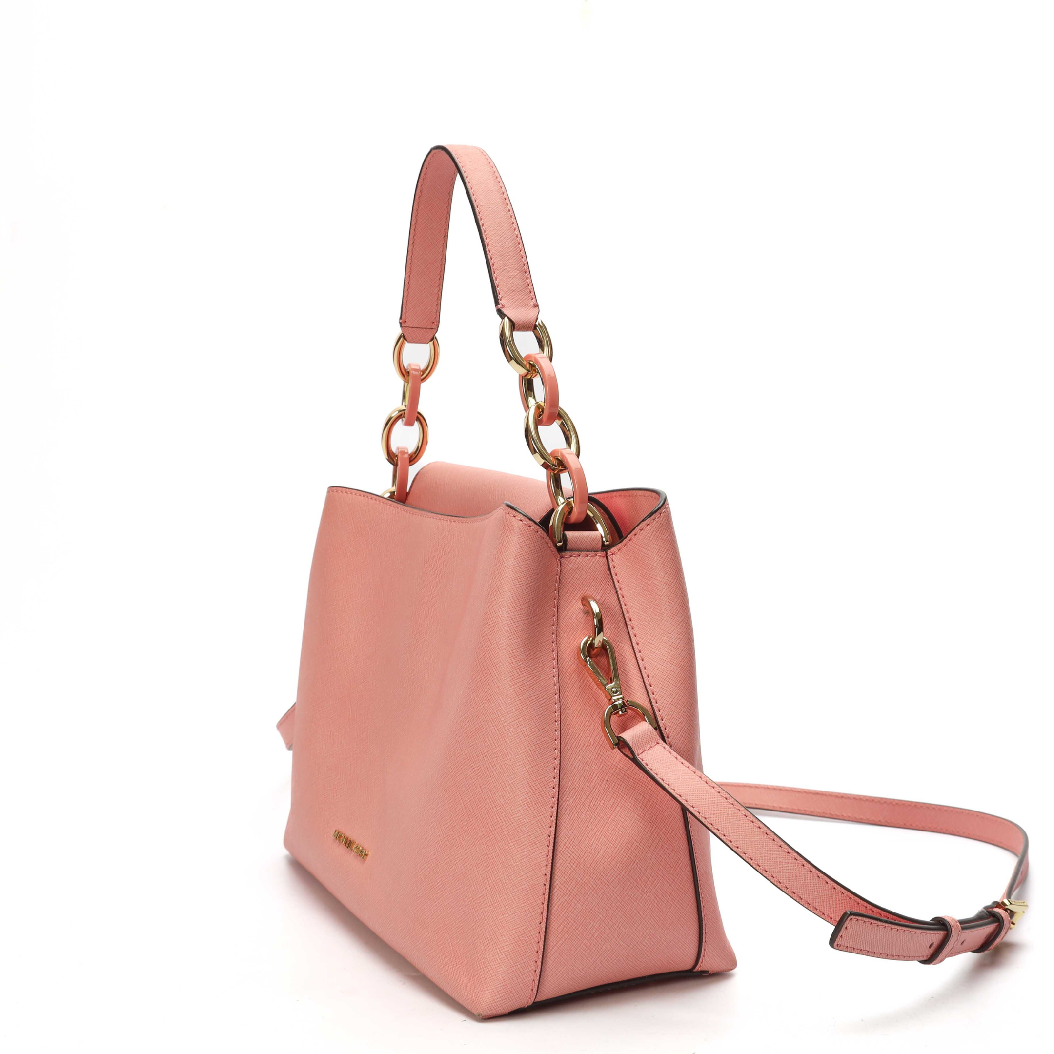 Michael Kors Portia Cement Pink Shoulder Bag