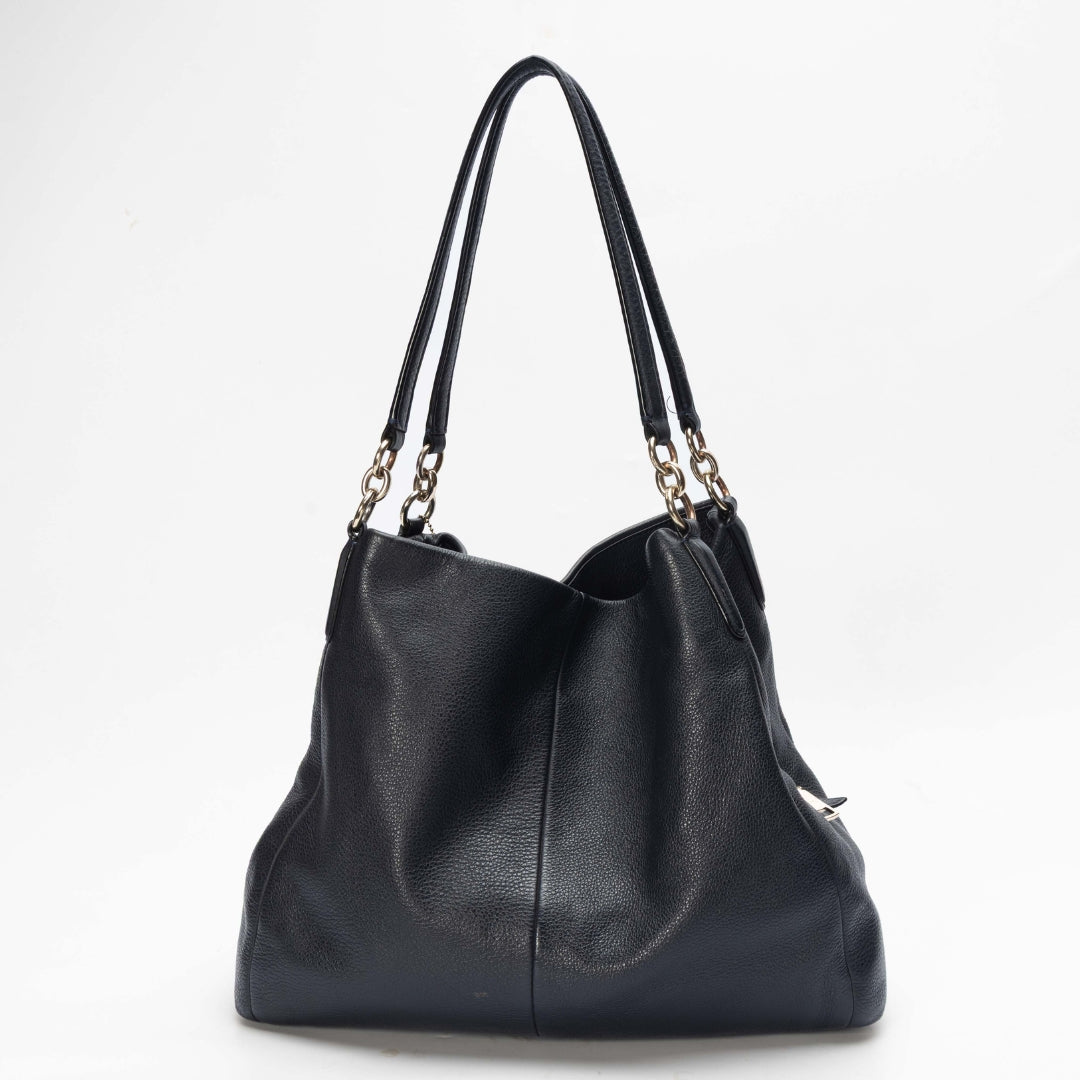 Coach Black Edie Shoulder Bag