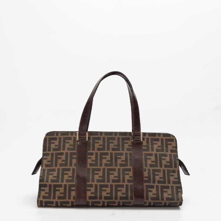 Fendi Brown Zucca Canvas Handbag
