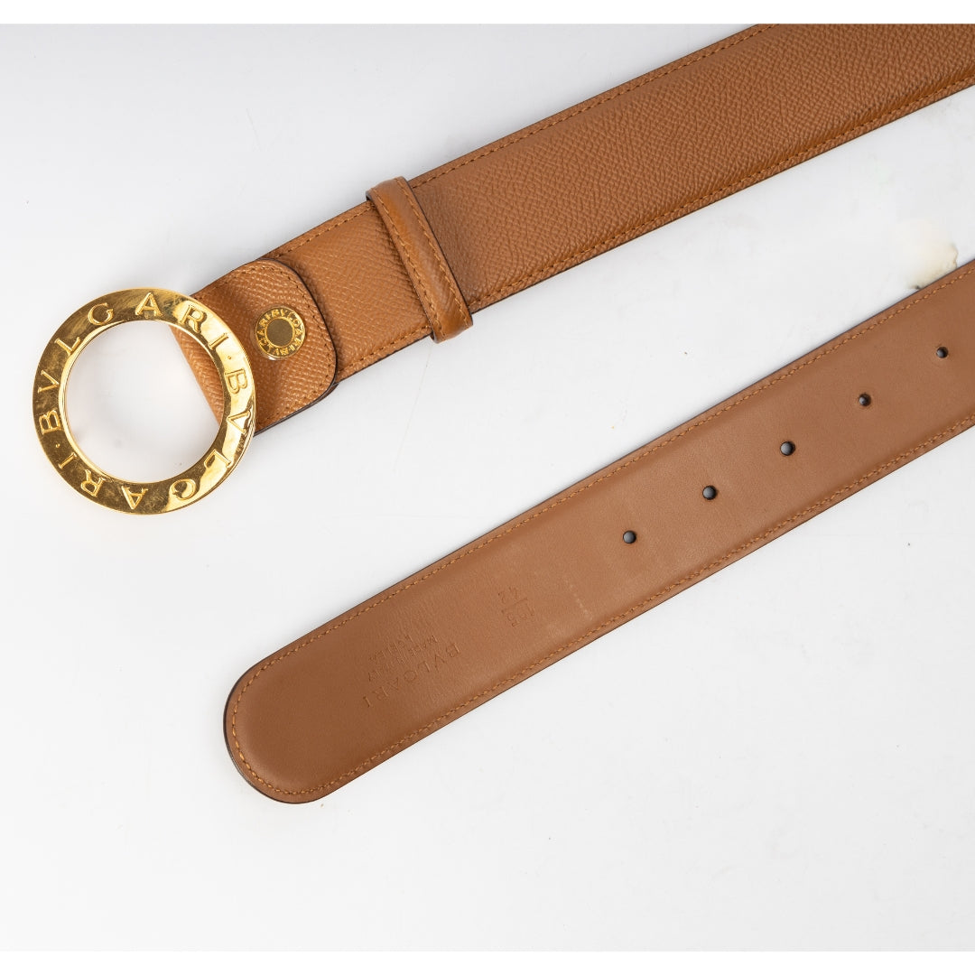 Bvlgari Circular Leather Belt