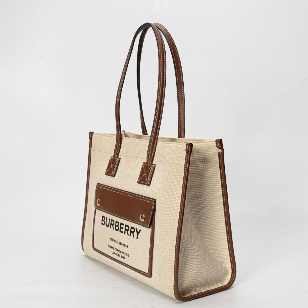 Burberry Cream Freya Tote