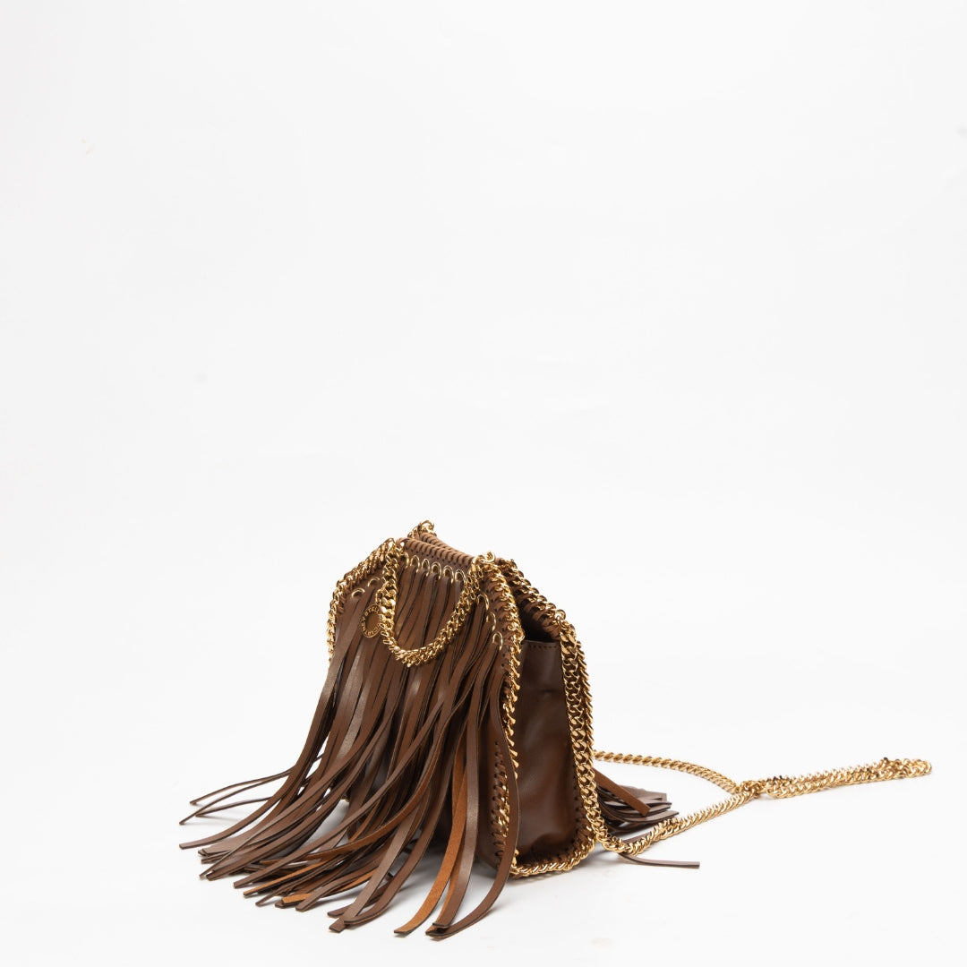Stella McCartney Fringed Falabella Micro Tote Bag