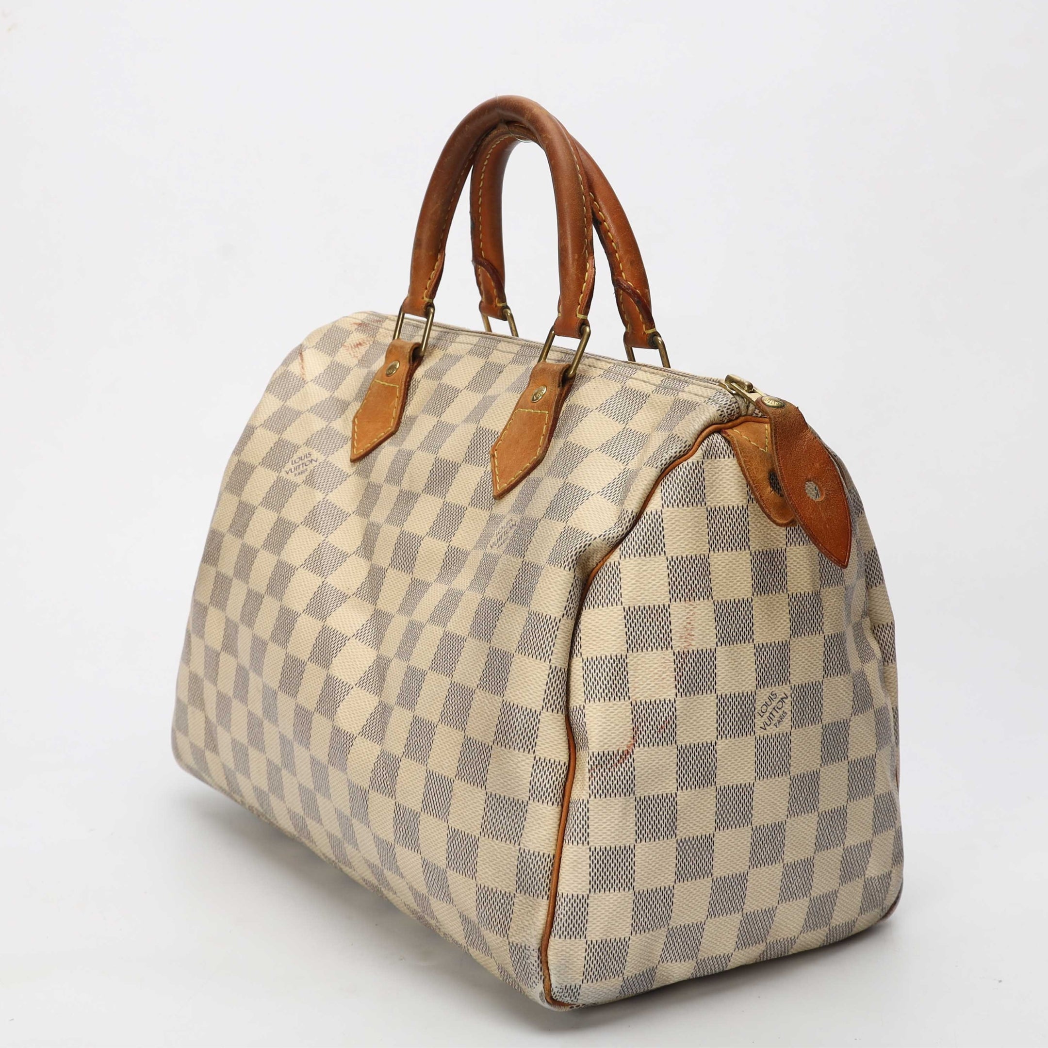 Louis Vuitton Damier Azur Speedy 30 Satchel