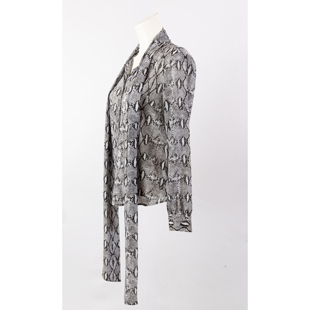 Michael Kors Snakeprint Georgette Blouse
