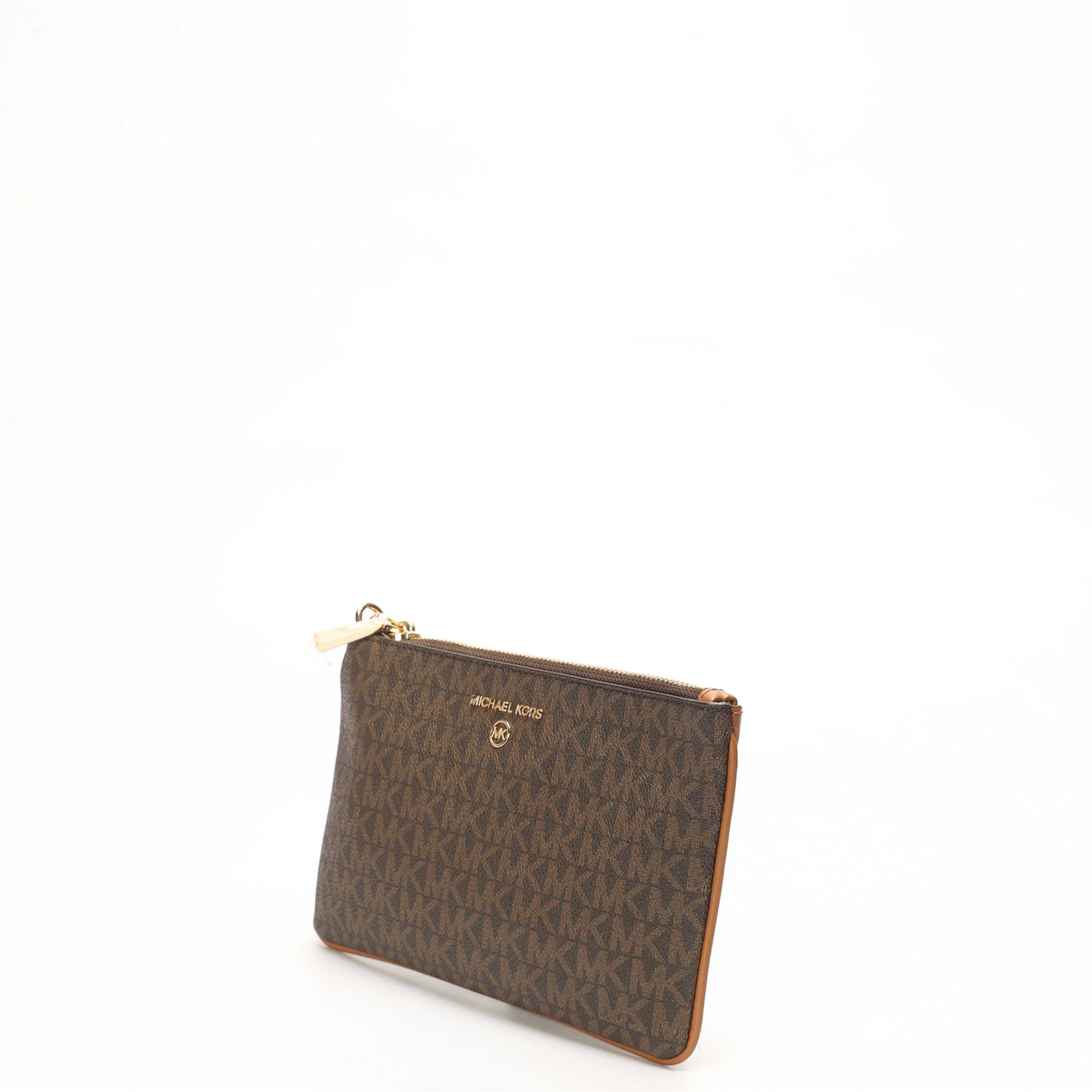 Michael Kors Brown Logo Wristlet