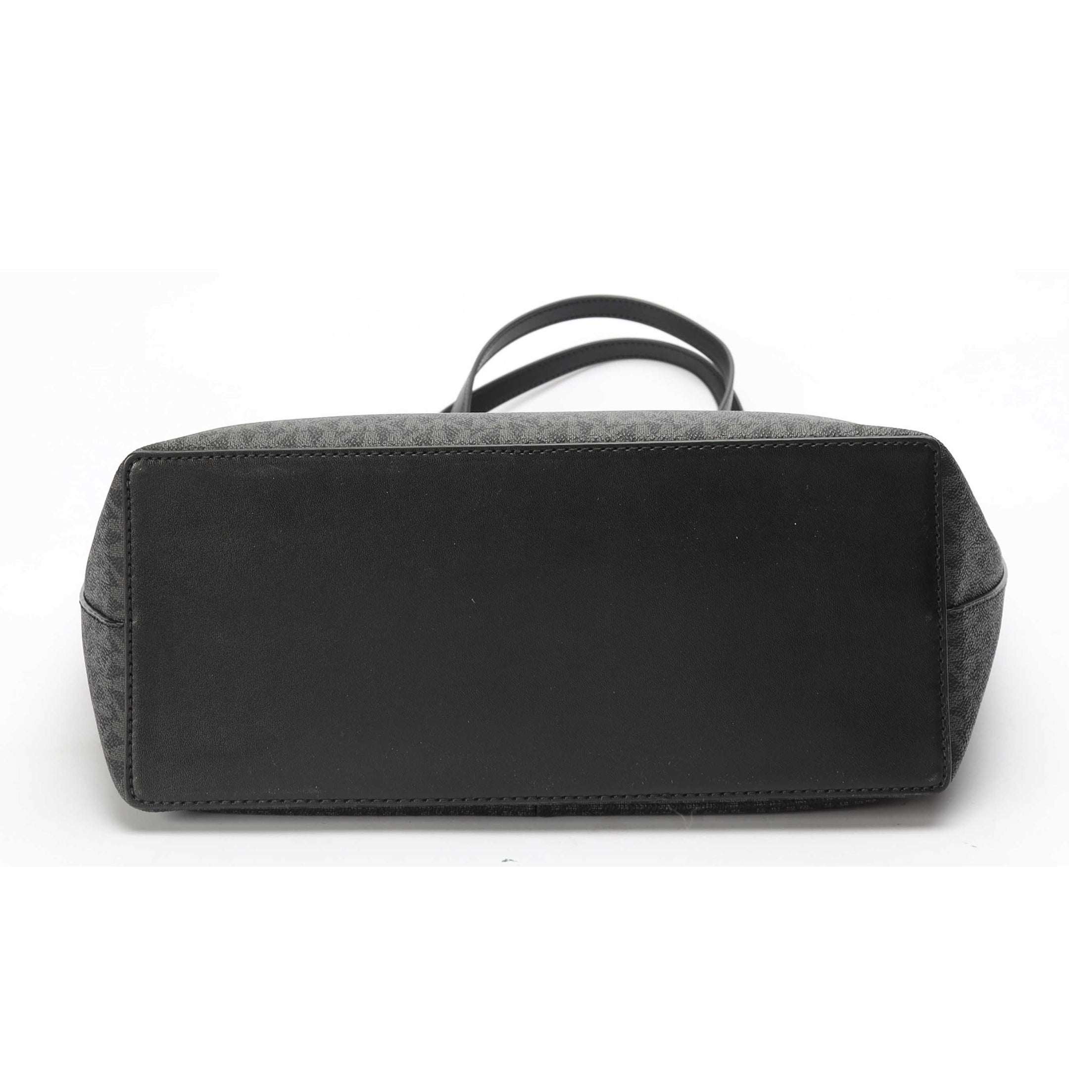 Michael Kors Black Jet Set Medium Logo Pocket Tote