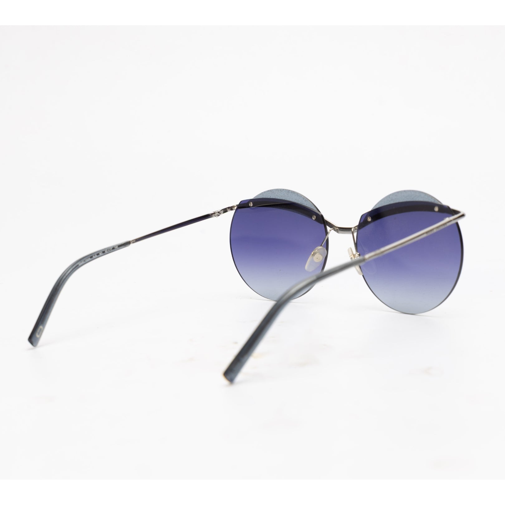 Marc Jacobs Blue Gradient Round Sunglasses