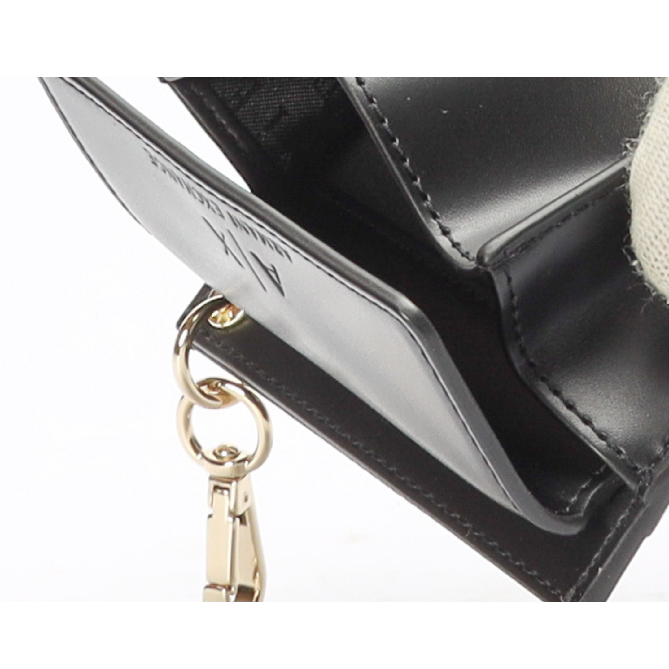 Armani Exchange Logo Embossed Flapover Wallet