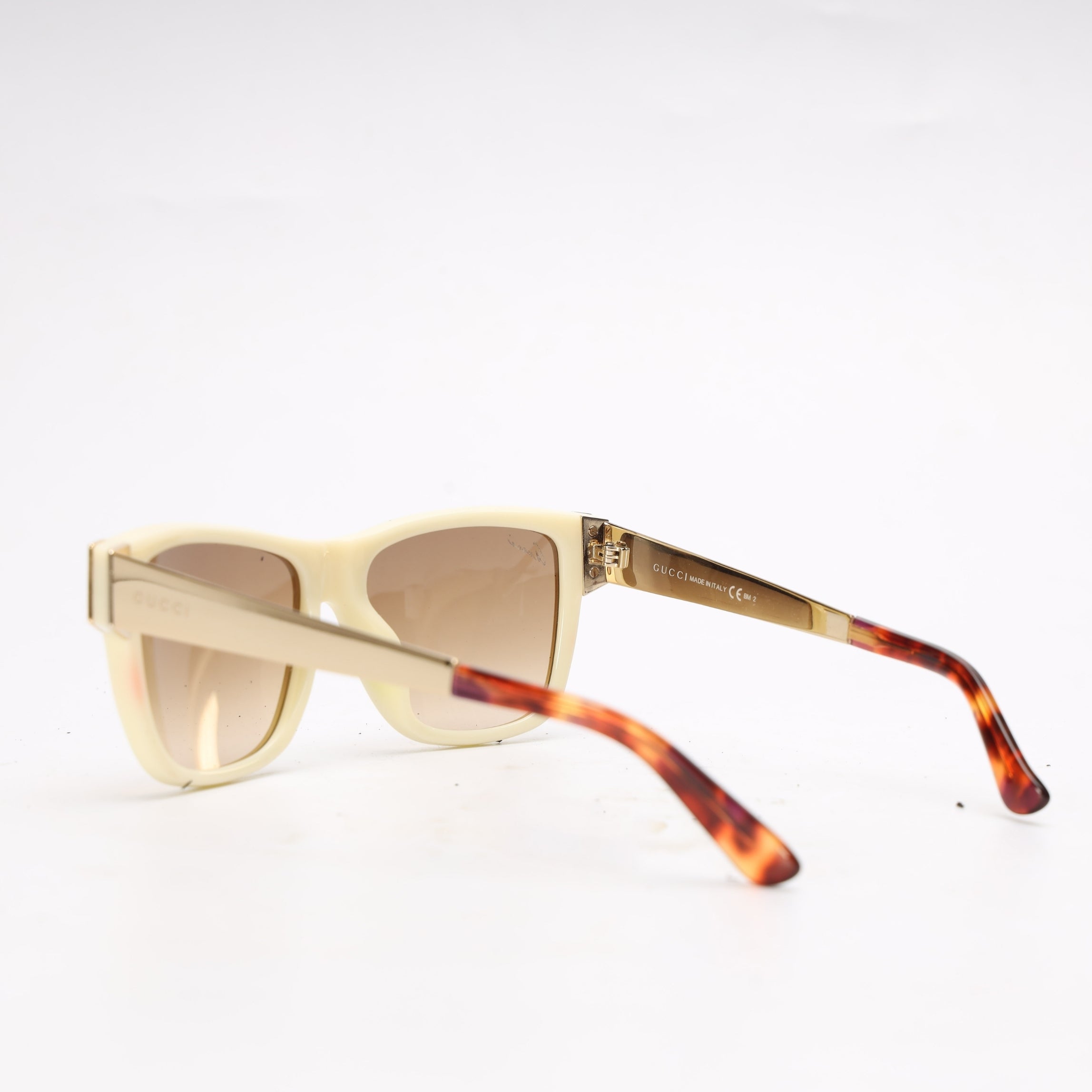 Gucci Off-White Acetate Sunglasses
