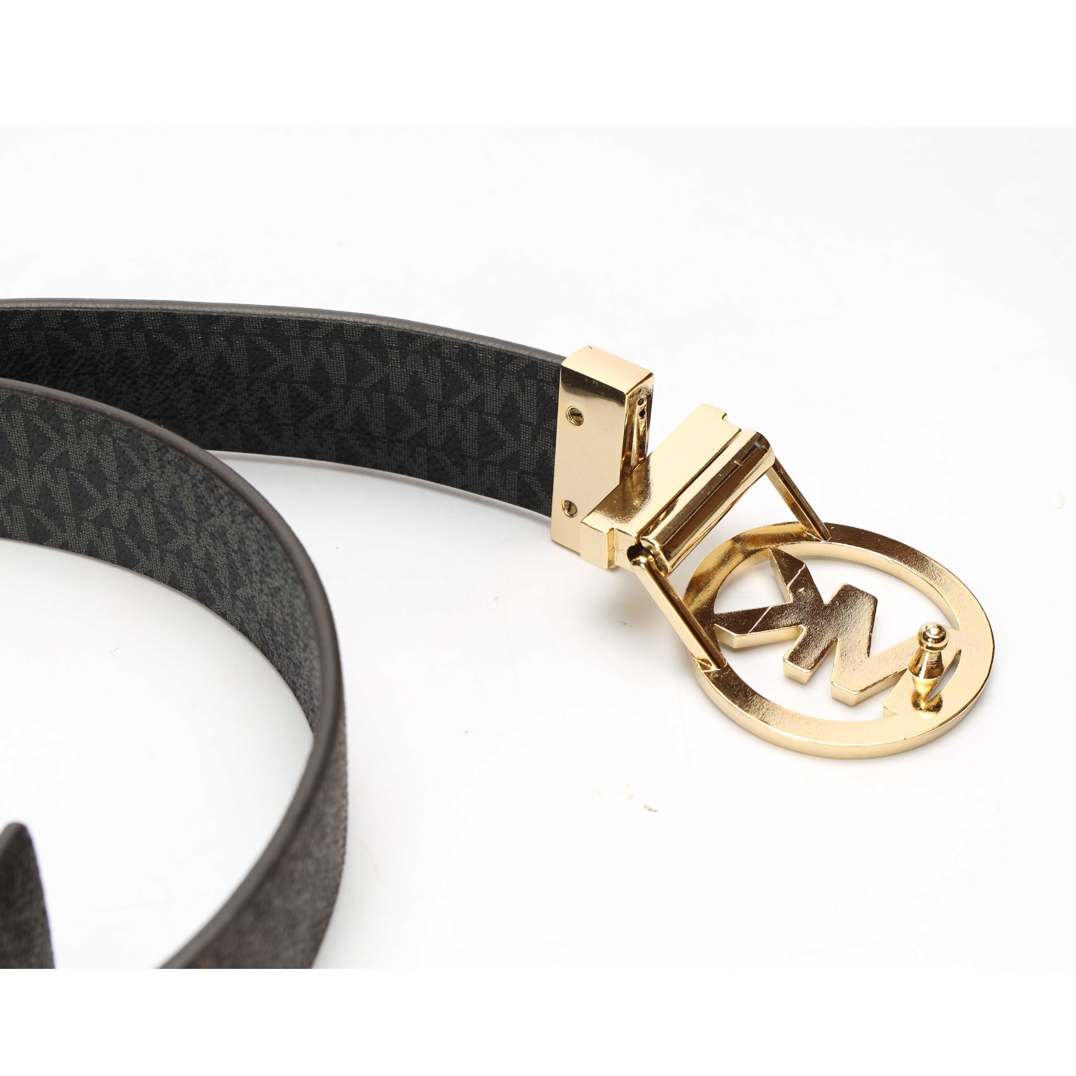 Michael Kors Brown Signature Logo Reversible Belt