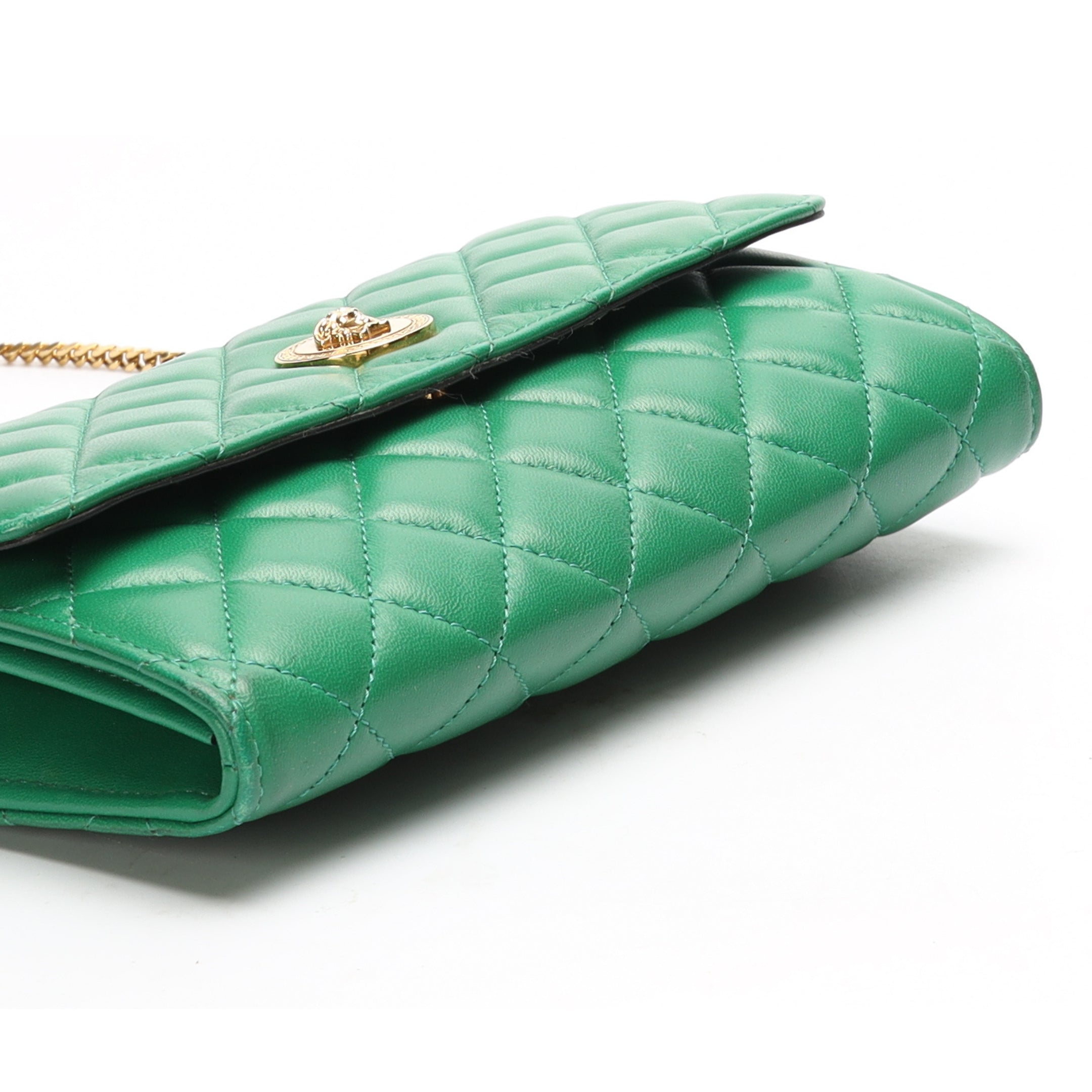 Versace La Medusa Green Wallet On Chain