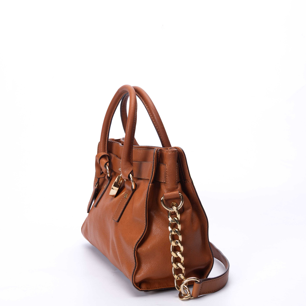 Michael Kors Brown Hamilton Moderne Convertible Satchel