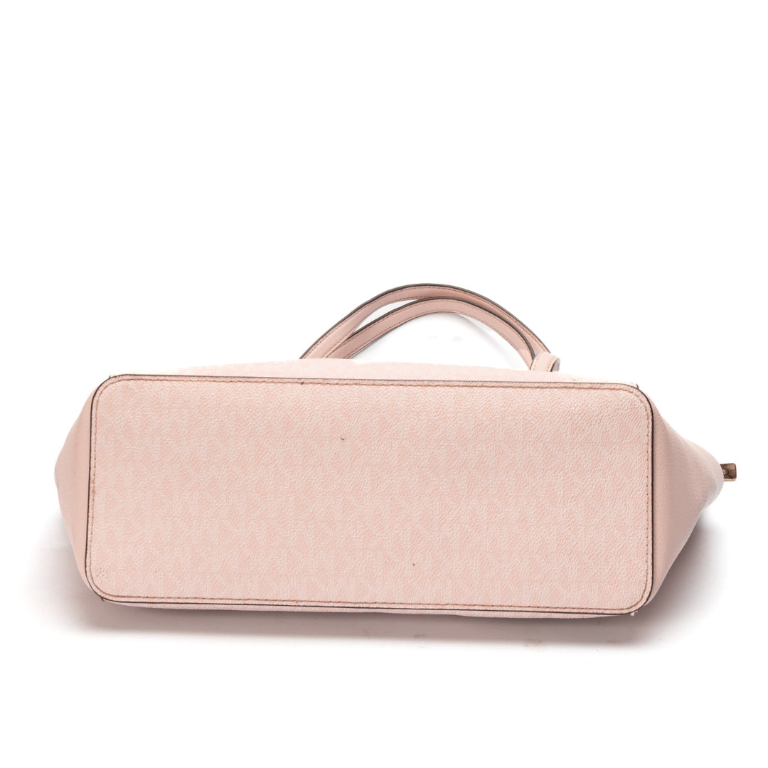 Michael Kors Pink Jet Set Travel Large Logo Tote