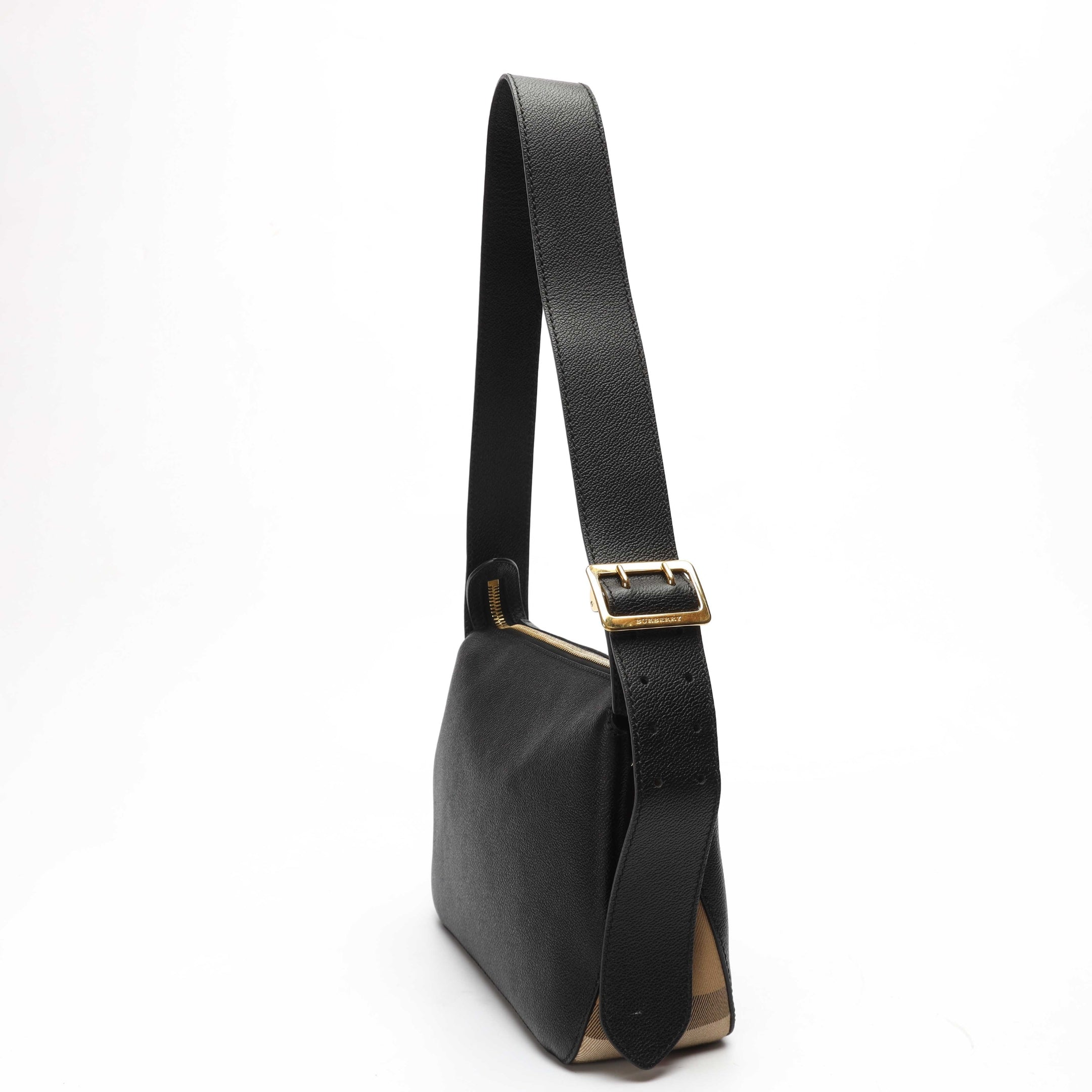 Burberry Black House Check Helmsley Crossbody Bag