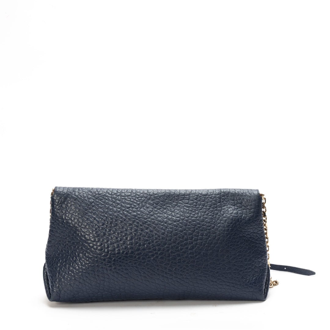 Burberry Blue Mildenhall Flap Shoulder Bag