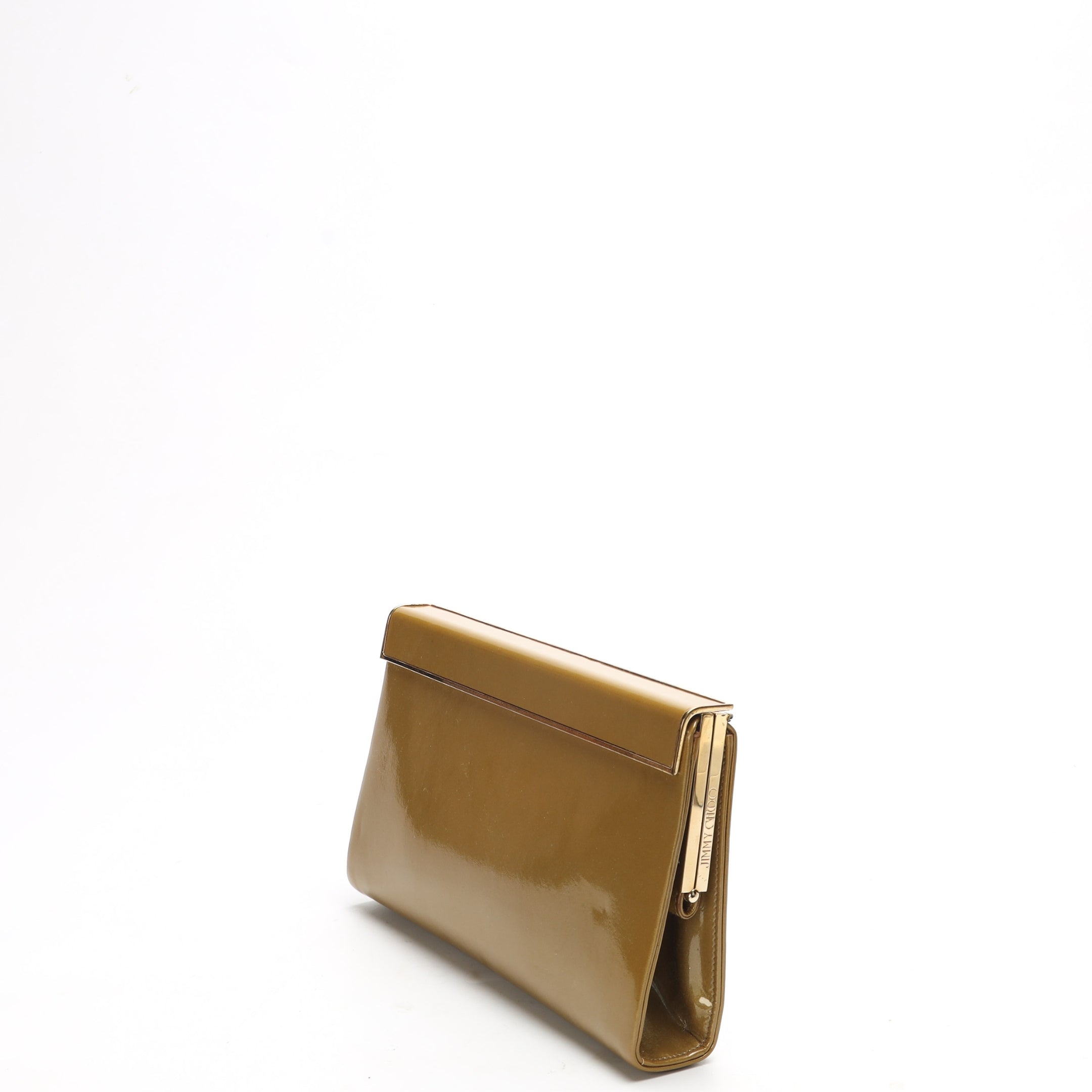 Jimmy choo Glassy Gold Clutch