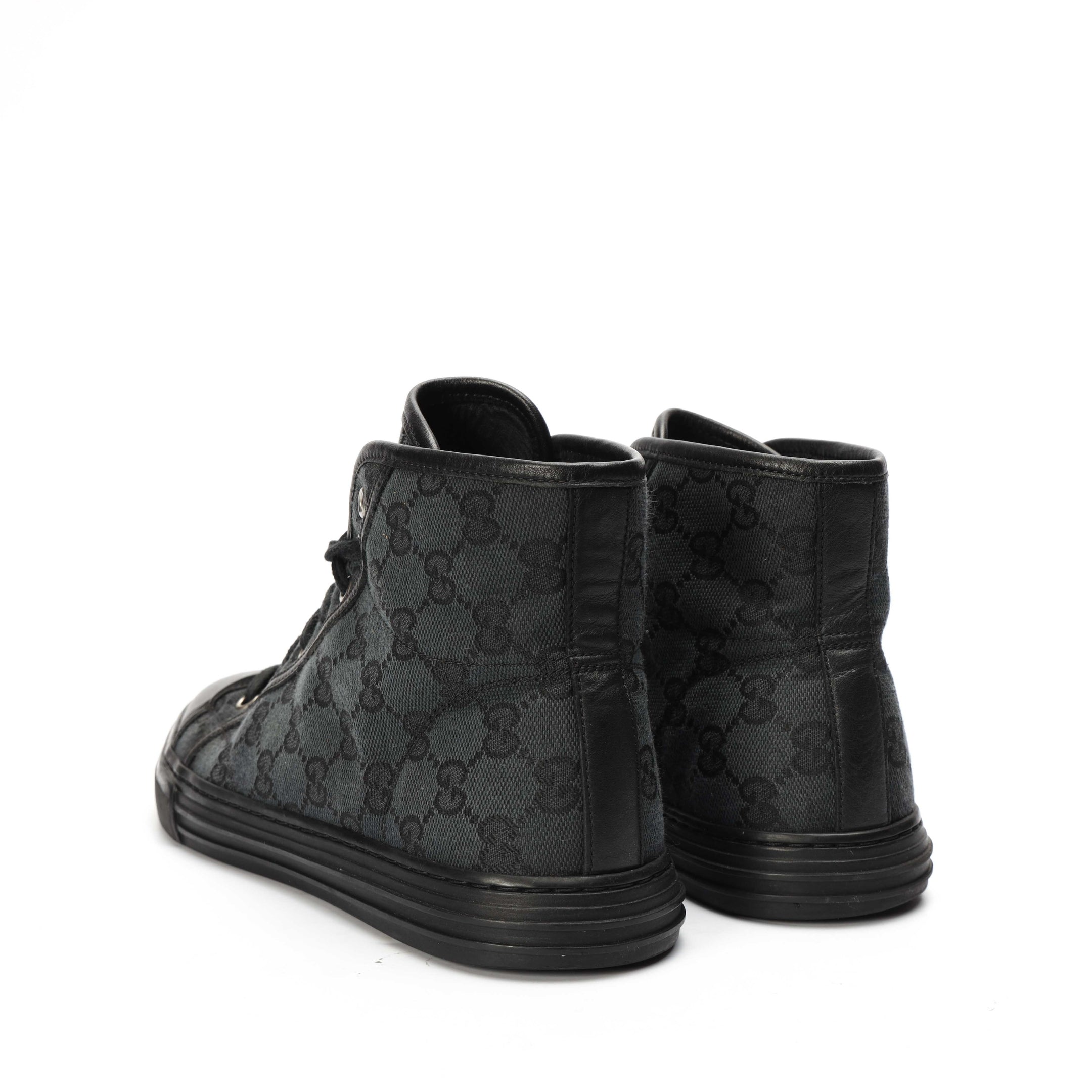 Gucci Black GG Brooklyn High Top Sneakers
