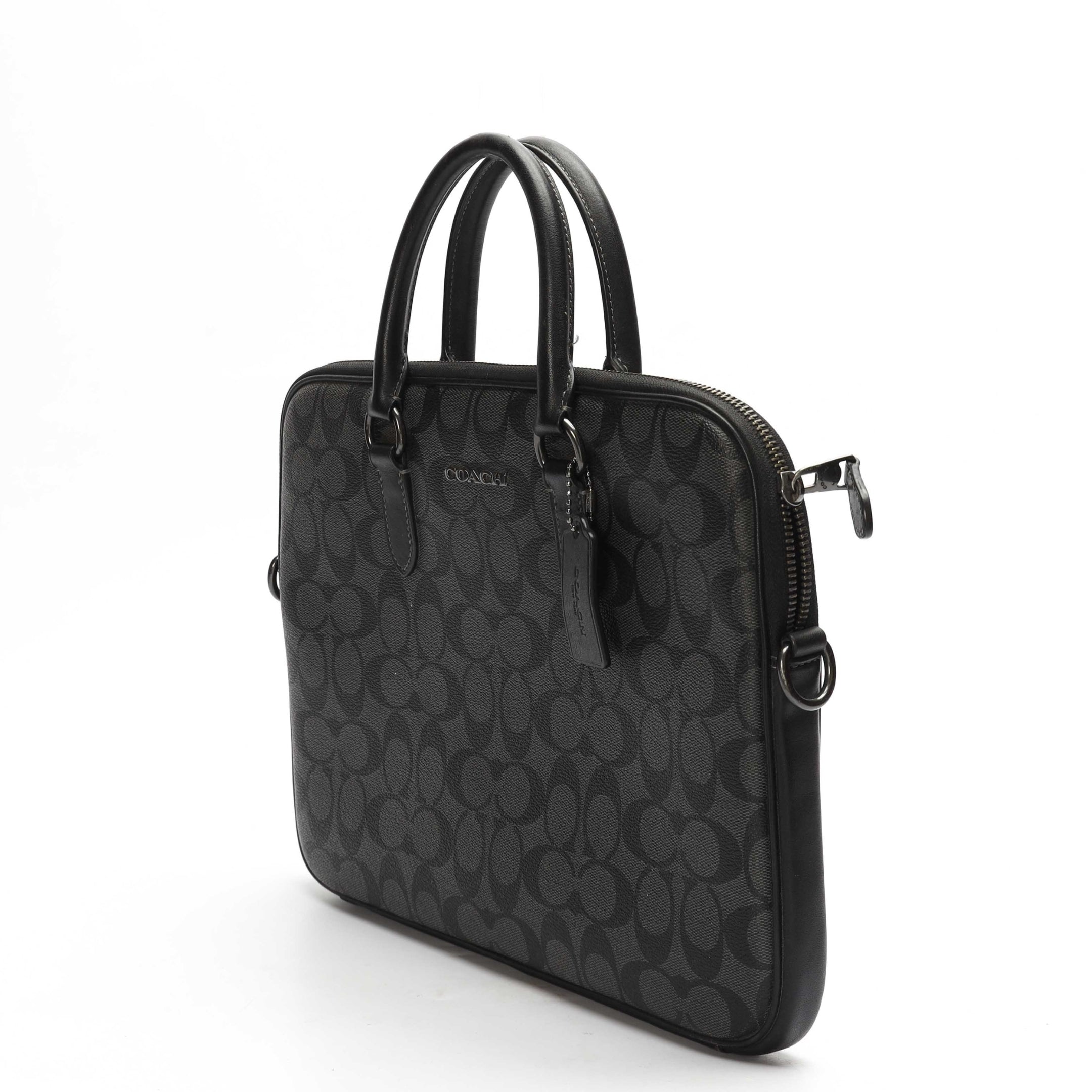 Coach Liam Signature Canvas Compact Briefcase